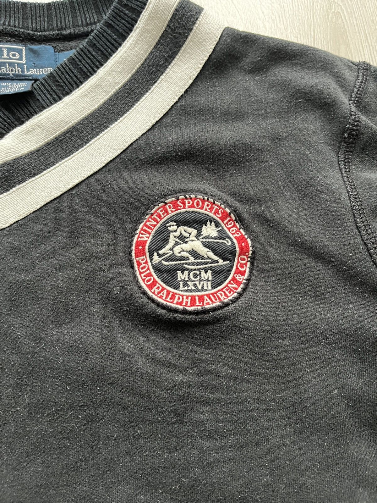 Polo Ralph Lauren Vintage Polo Ralph Lauren v-neck sweatshirt Size US M / EU 48-50 / 2 - 1 Thumbnail