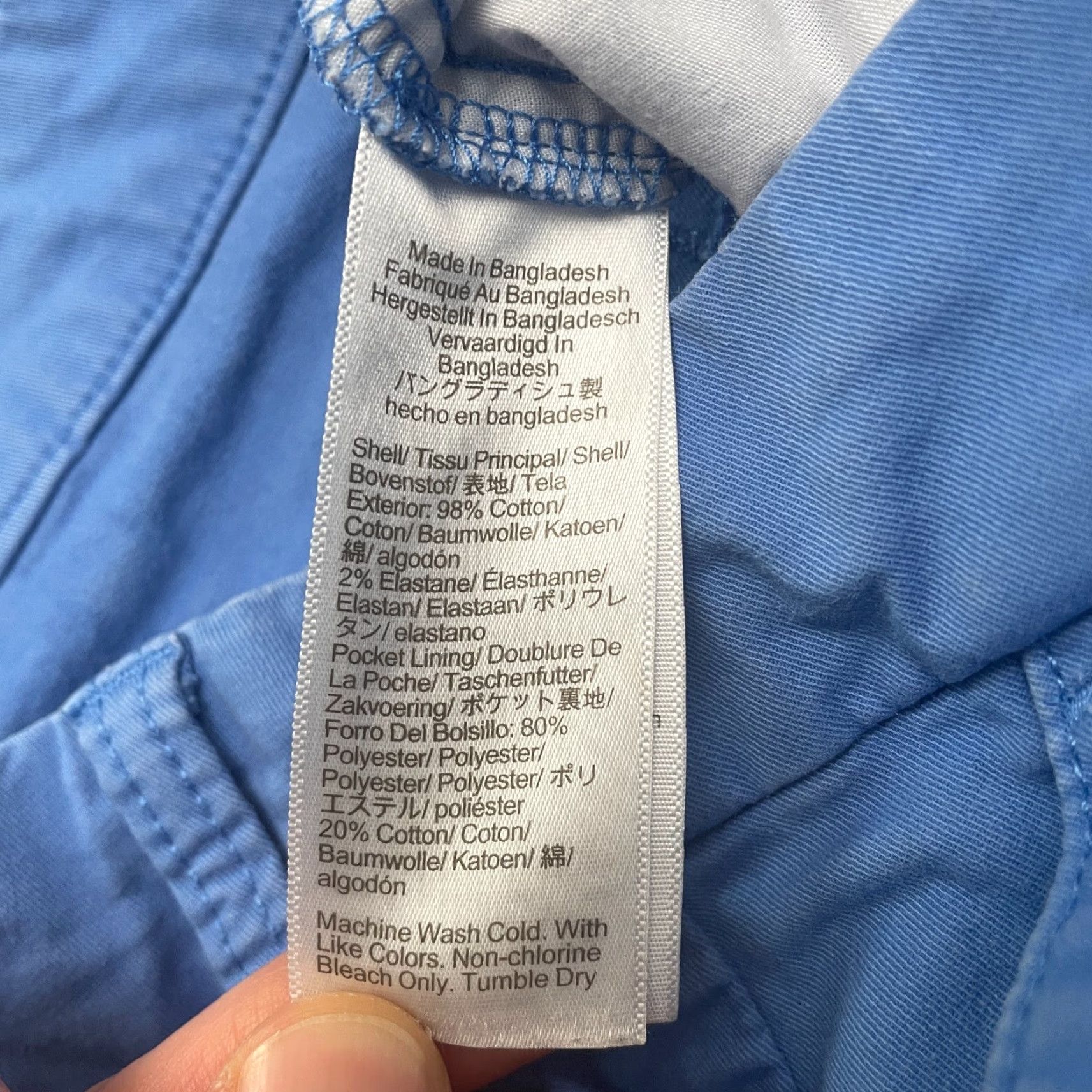 J.Crew J. Crew Chino Shorts Womens 8 Blue Mid Rise Pockets Cotton Casual Outdoor 33x9 Vintage: No Size 30" / US 8 / IT 44 - 6 Thumbnail