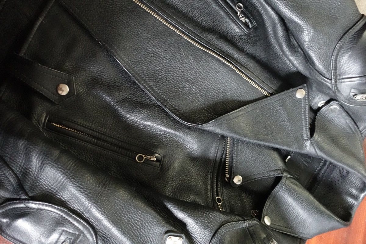 Japanese Brand × Kadoya × Vintage Kadoya Black Star Battle Leather Jacket Size US M / EU 48-50 / 2 - 8 Thumbnail