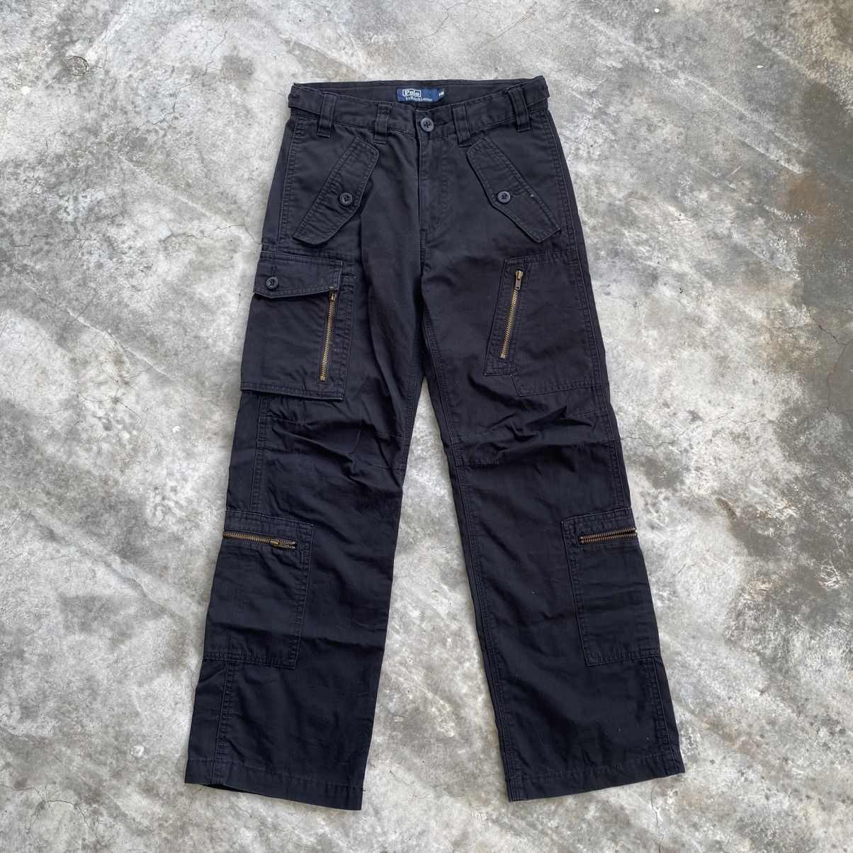 If Six Was Nine × Japanese Brand Polo Ralph Lauren Multipocket Zipper Cargo Pants Size 24" / US 00 / IT 34 - 1 Thumbnail