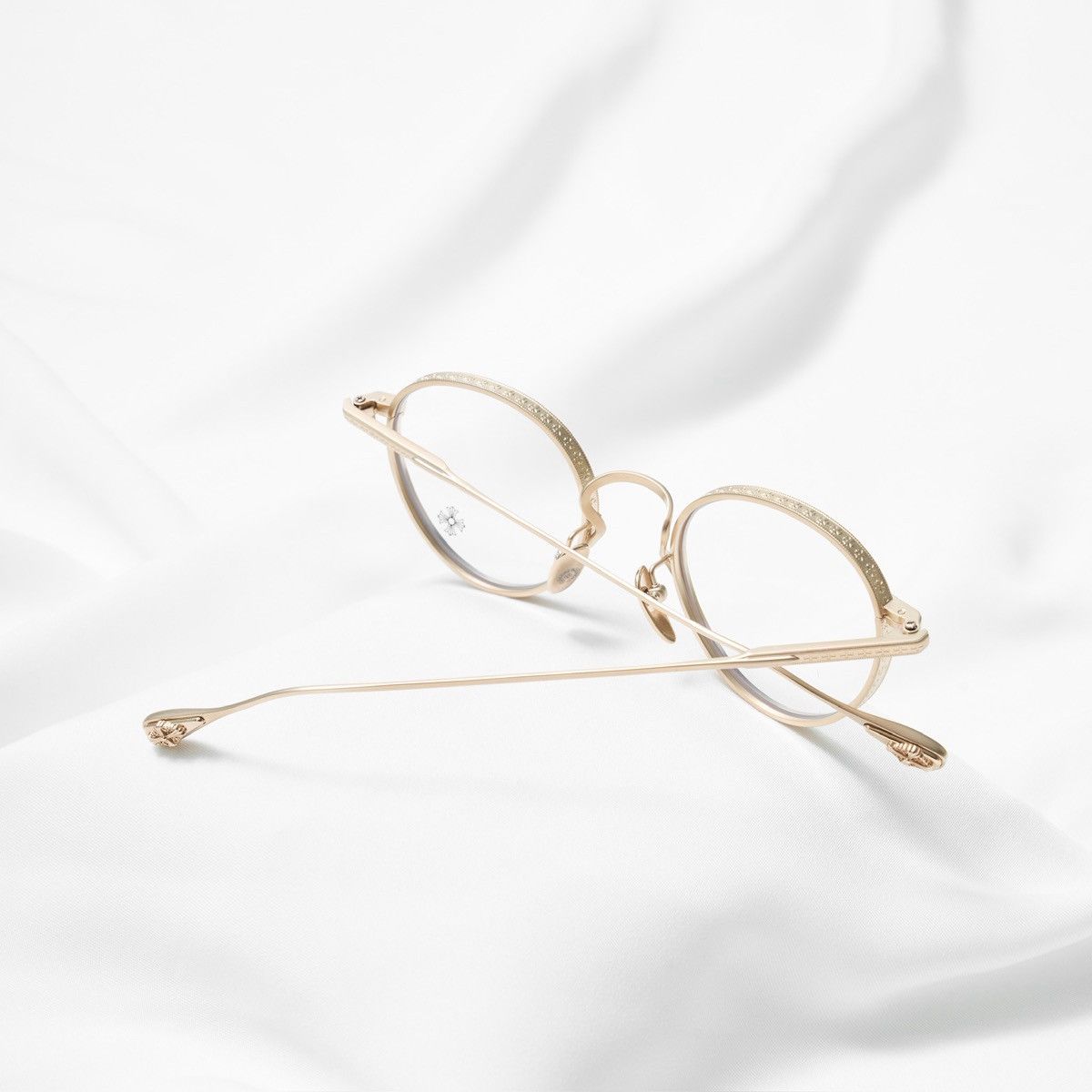 Chrome Hearts CHROME HEARTS THICK GOLD PLATED/MATTE GOLD PLATED GLASSES Size ONE SIZE - 6 Thumbnail