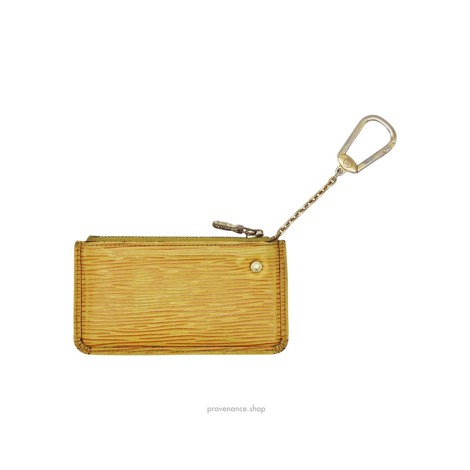 Louis Vuitton 🔴 Louis Vuitton Key Pouch Cles - Tassil Yellow Epi Leather Size ONE SIZE - 3 Thumbnail