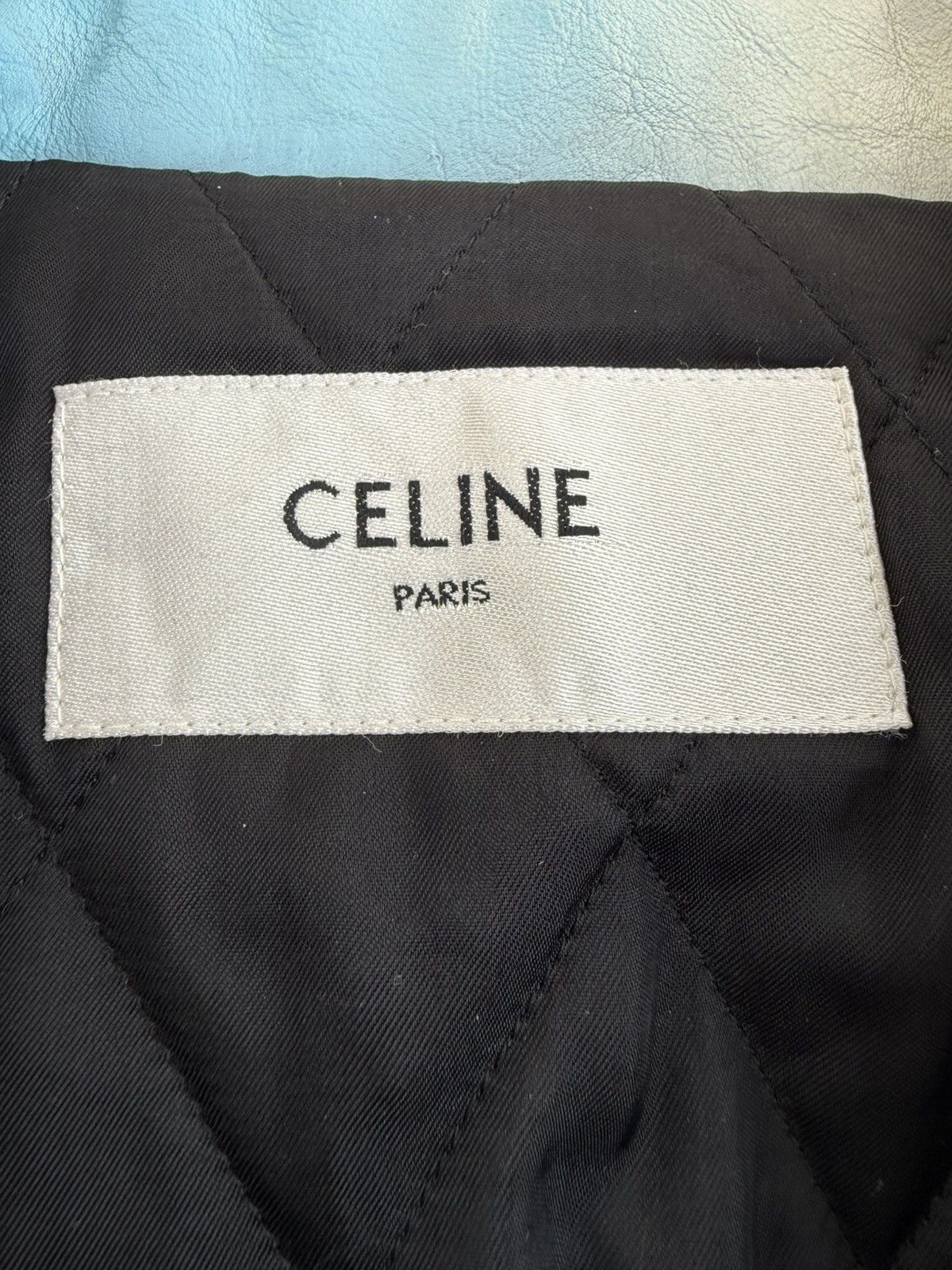 Celine $6.4k FW21 Celine multicolour leather biker jacket couture Size US L / EU 52-54 / 3 - 22 Thumbnail