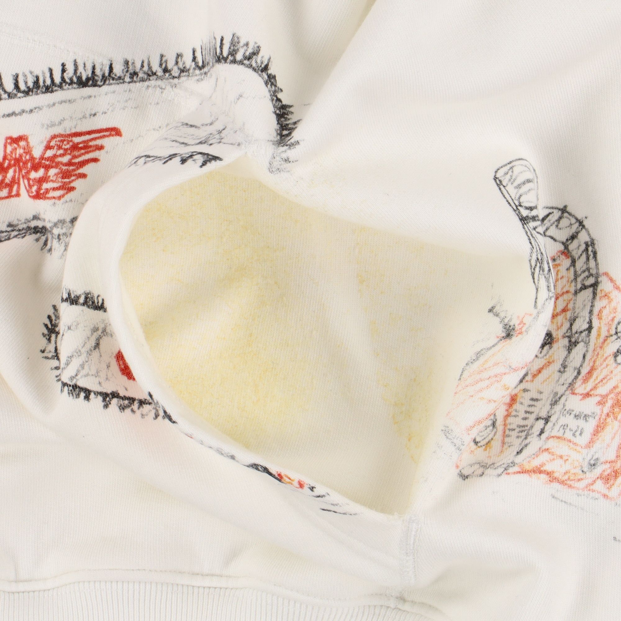 Off-White White Chainsaw Logo Print Oversized Hoodie Size US M / EU 48-50 / 2 - 9 Thumbnail