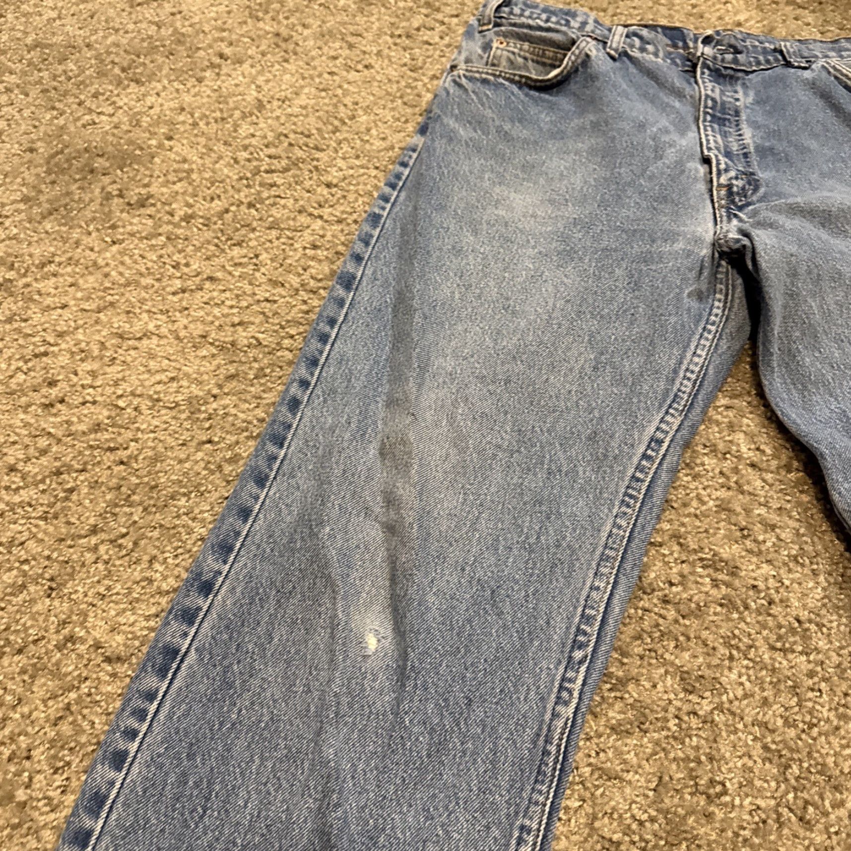 Levi's VINTAGE Levi’s 505 Orange Tab Straight Leg Jeans 36x30 Men Regular Denim Orange 505 Jeans Mens Size US 36 / EU 52 - 6 Thumbnail