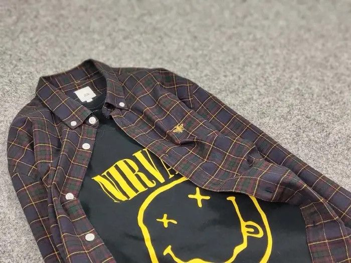 Flannel Vintage Flannel Shirt Travis Scott Style Size US M / EU 48-50 / 2 - 7 Thumbnail