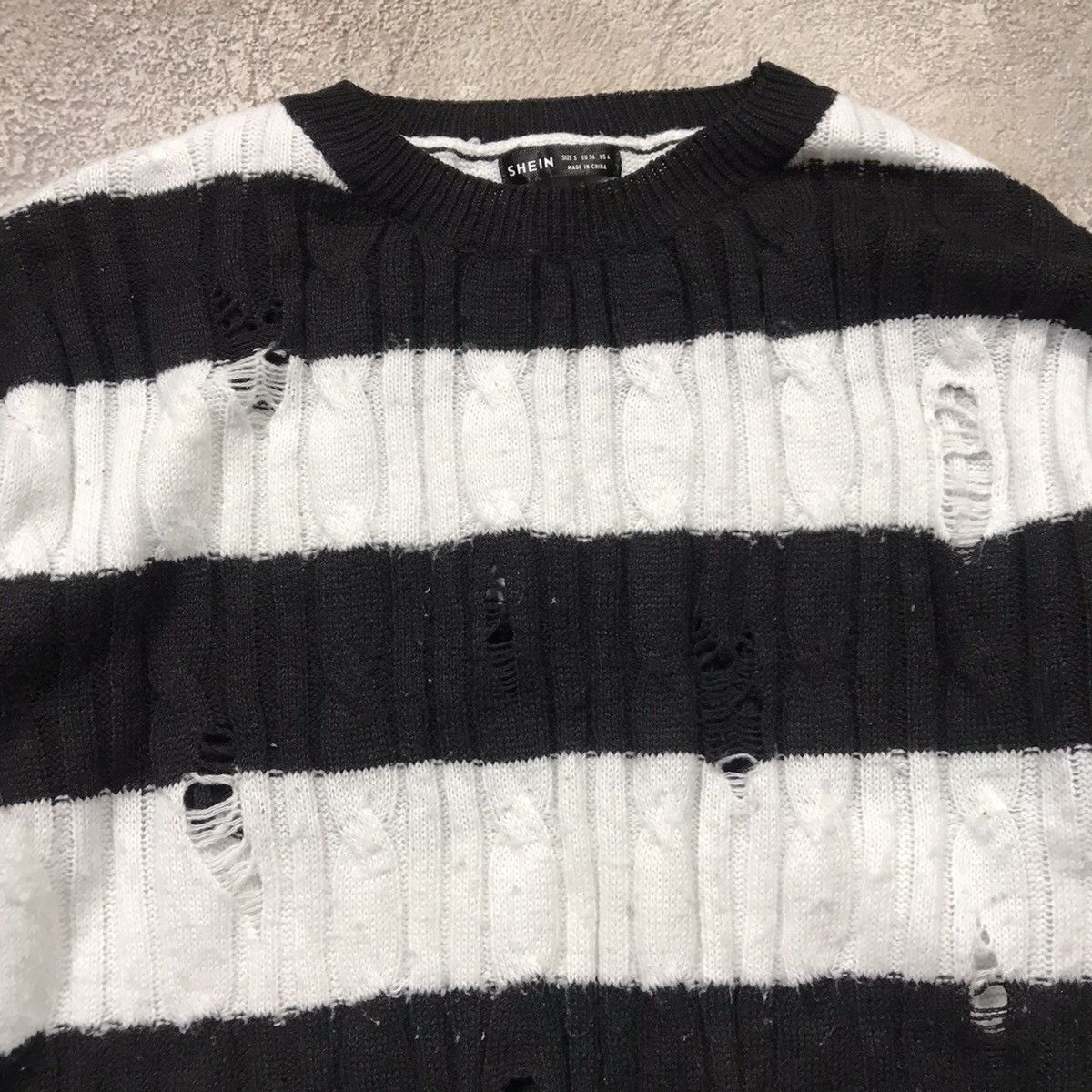 Vintage Vintage Y2K ABSTRACT FURRY MOHAIR SWEATER Knitted Oversized Size M / US 6-8 / IT 42-44 - 3 Thumbnail