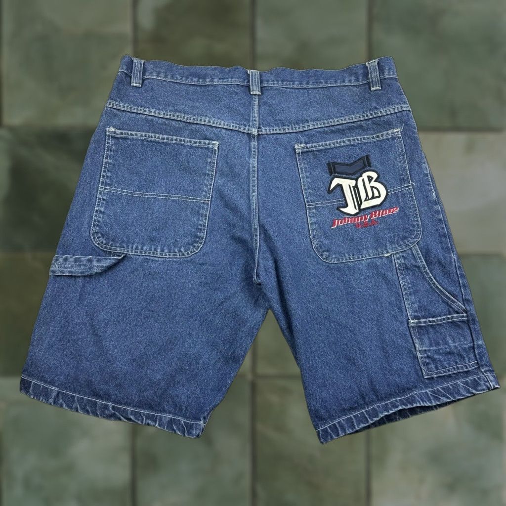 Vintage VINTAGE Johnny Blaze Jean Shorts Adult 42 Blue Baggy Grunge Y2K Skater Mens Size US 42 / EU 58 - 1 Thumbnail