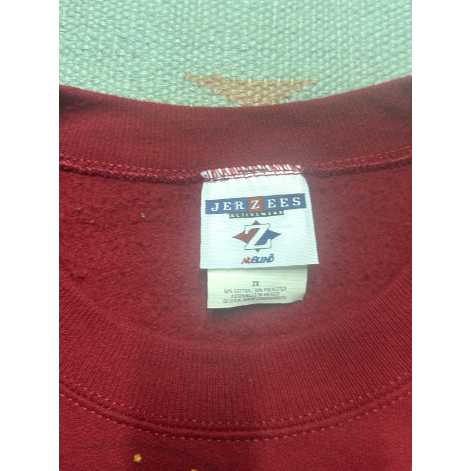 Vintage VINTAGE Santa Claus Christmas Hand Painted Crewneck Sweatshirt Men 2XL Red Pullover Christmas Mens XXL Size US XXL / EU 58 / 5 - 4 Thumbnail