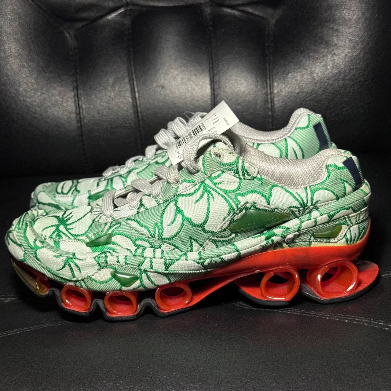 Adidas × Raf Simons 4,5us Adidas Raf Simons bounce Flower Green Red sneakers Size US 4.5 / IT 34.5 - 8 Thumbnail
