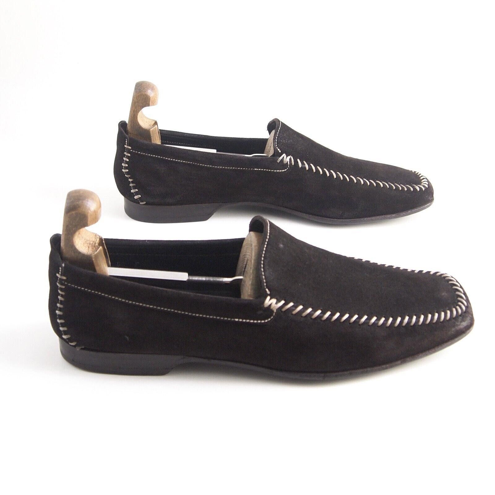Santoni Santoni Loafers Brown Suede Mens EU 43.5 US 10.5 F Size US 10.5 / EU 43-44 - 6 Thumbnail