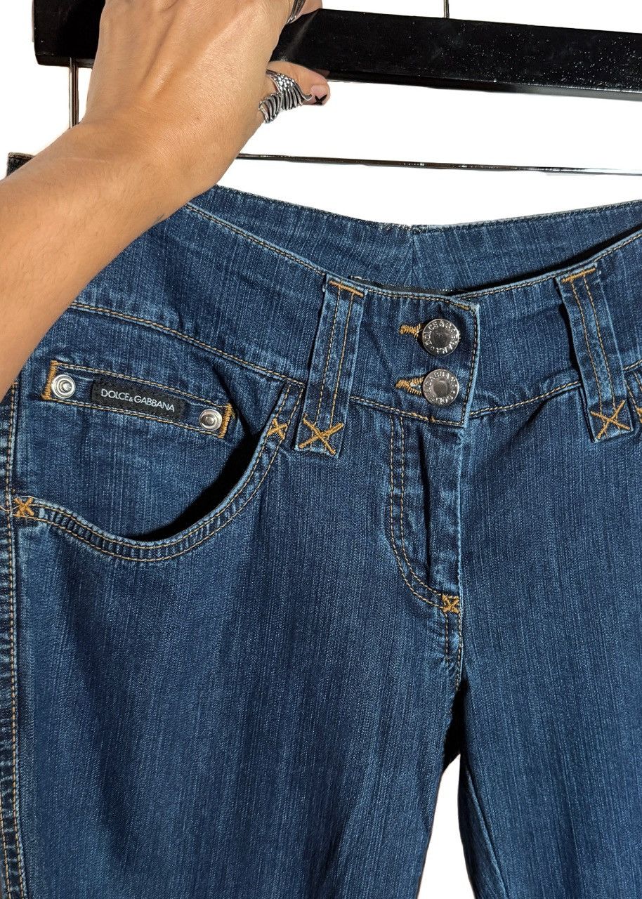Dolce & Gabbana Dolce & Gabbana Vintage Blue Turquoise Stone Pockets Jeans Size 27" / US 4 / IT 40 - 4 Thumbnail