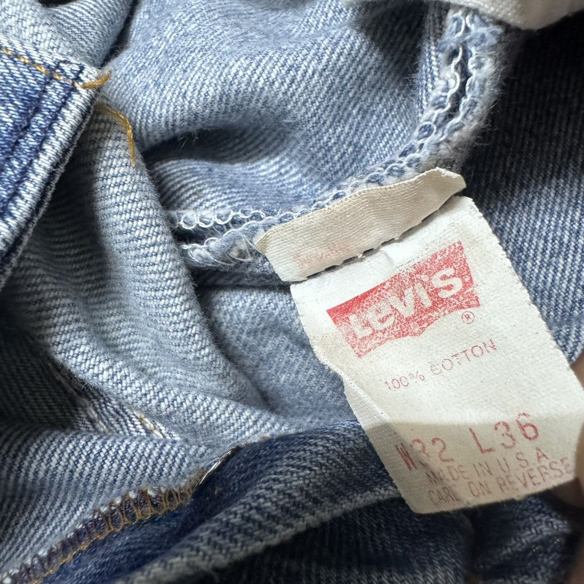 Levi's Vintage 90s Levis 501 Jeans Distressed Grunge Size US 31 - 16 Thumbnail