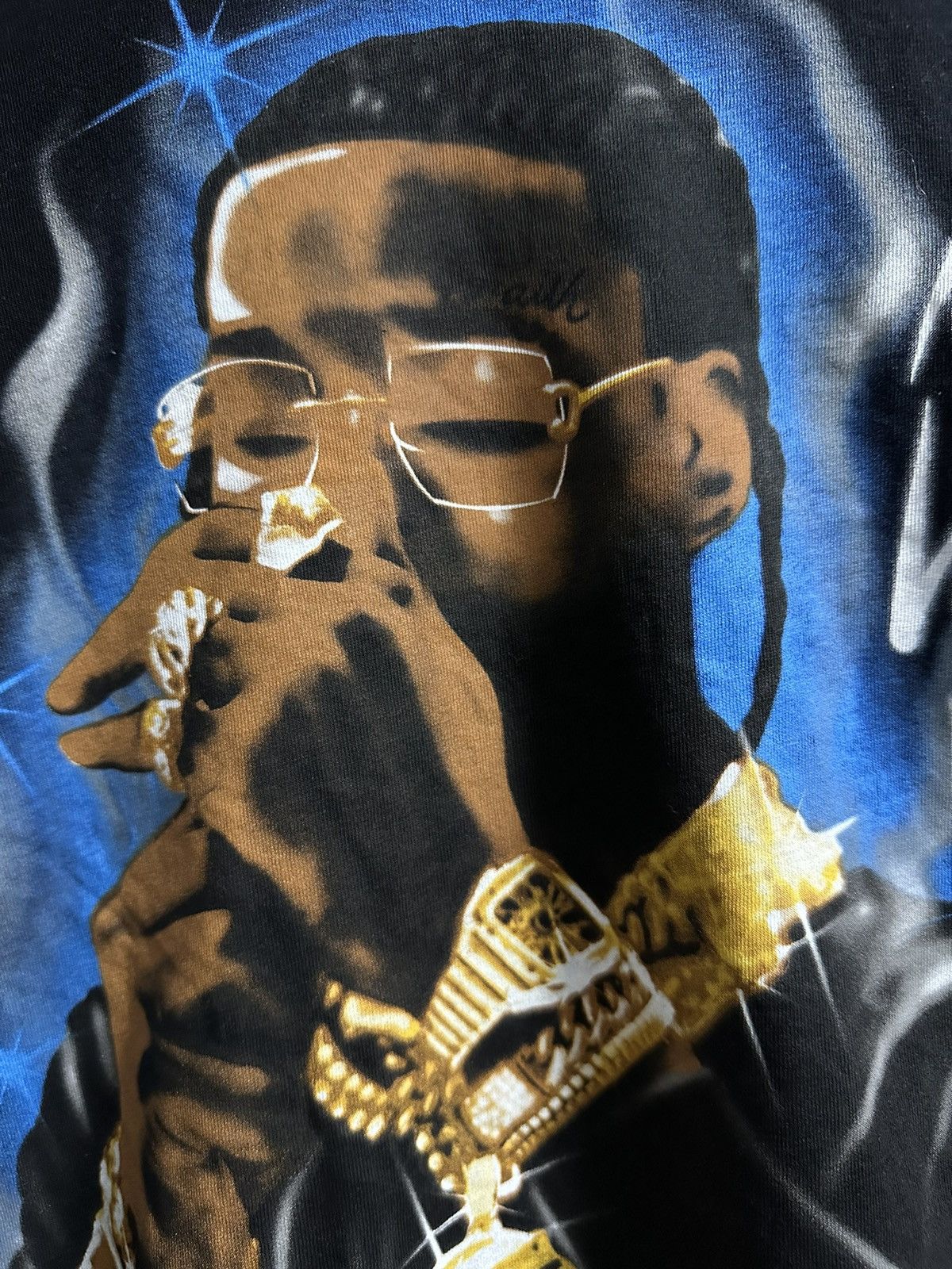 Rap Tees Rare Long-Sleeve Pop Smoke Meet The Woo V2 Rap. Size US L / EU 52-54 / 3 - 3 Thumbnail