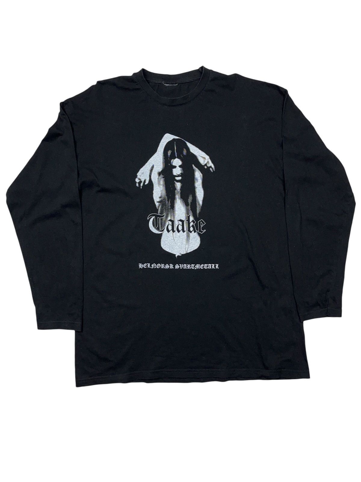 Band Tees Vintage 00a Taake Helnorsk Svartmetall Black Metal LS Shirt Size US XL / EU 56 / 4 - 1 Thumbnail