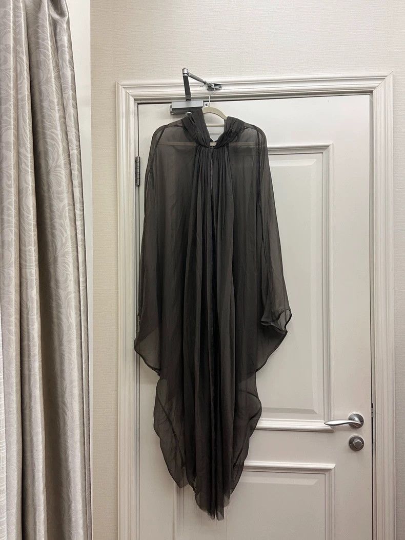 Rick Owens Rick Owens Silk Cloak 2504-Nextarrow Size XXS / US 00 / IT 34 - 3 Thumbnail