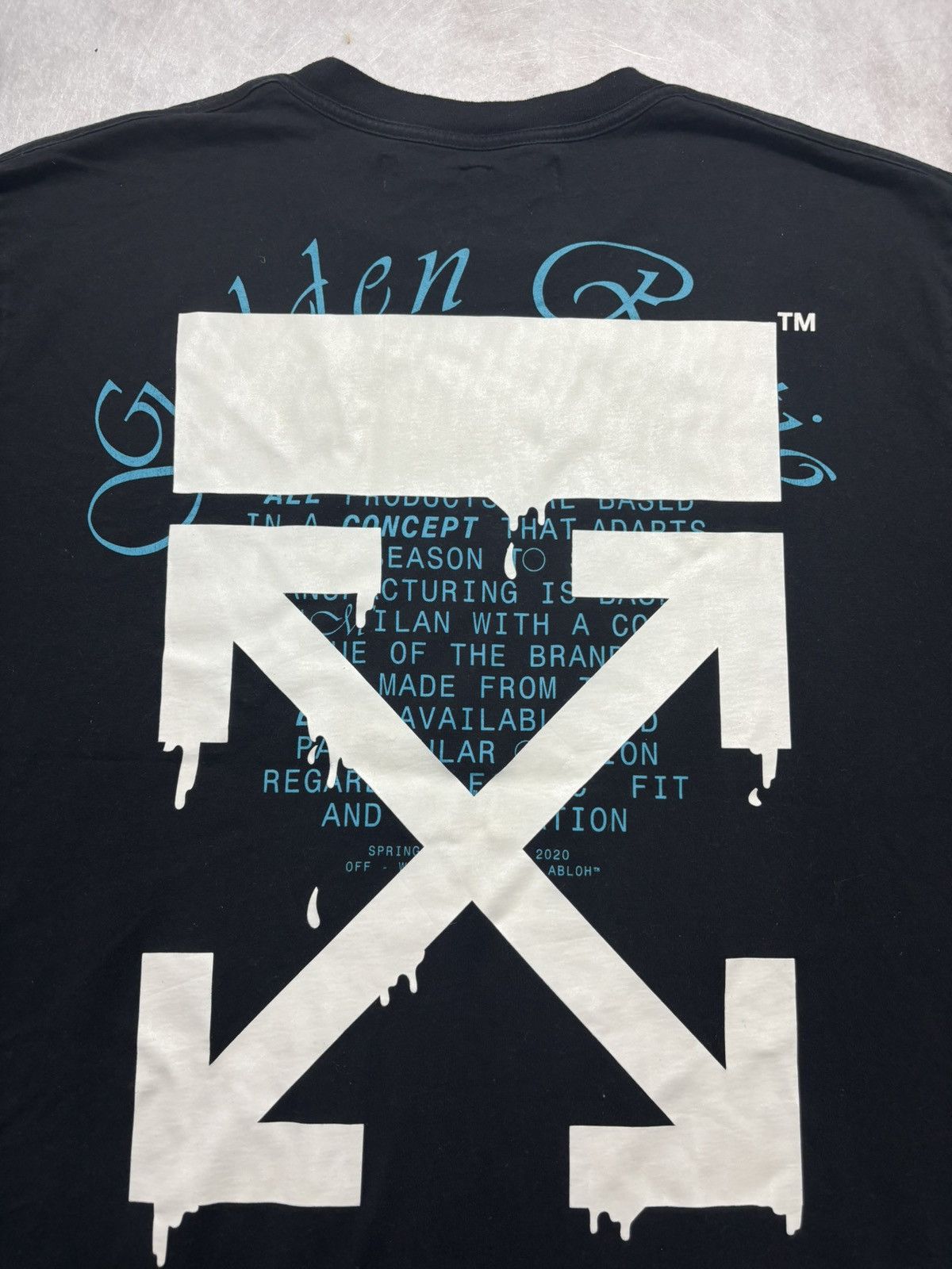 Off-White Off-White Dripping Arrows Tshirt Size US XXL / EU 58 / 5 - 4 Thumbnail