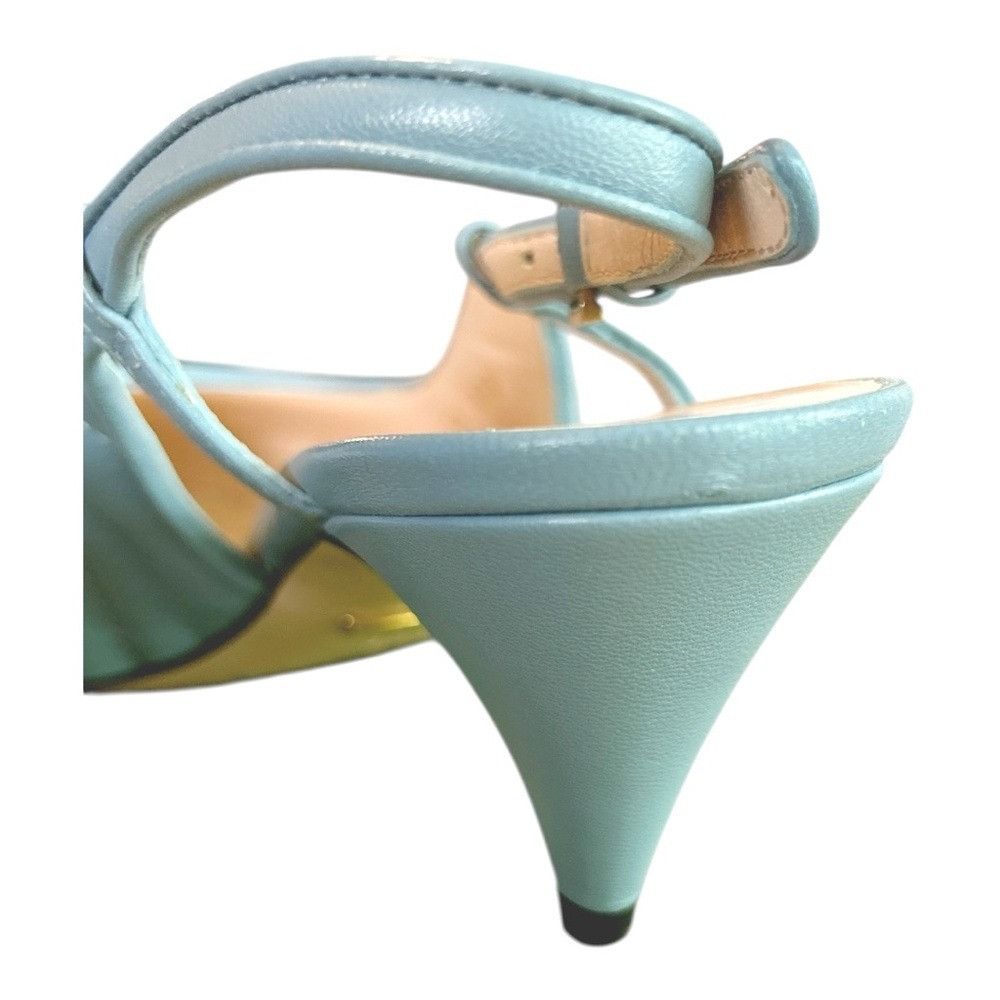 Gucci Gucci Charlotte Nappa Slingback Heels Light Blue GG Logo EU Size US 7 / IT 37 - 12 Thumbnail