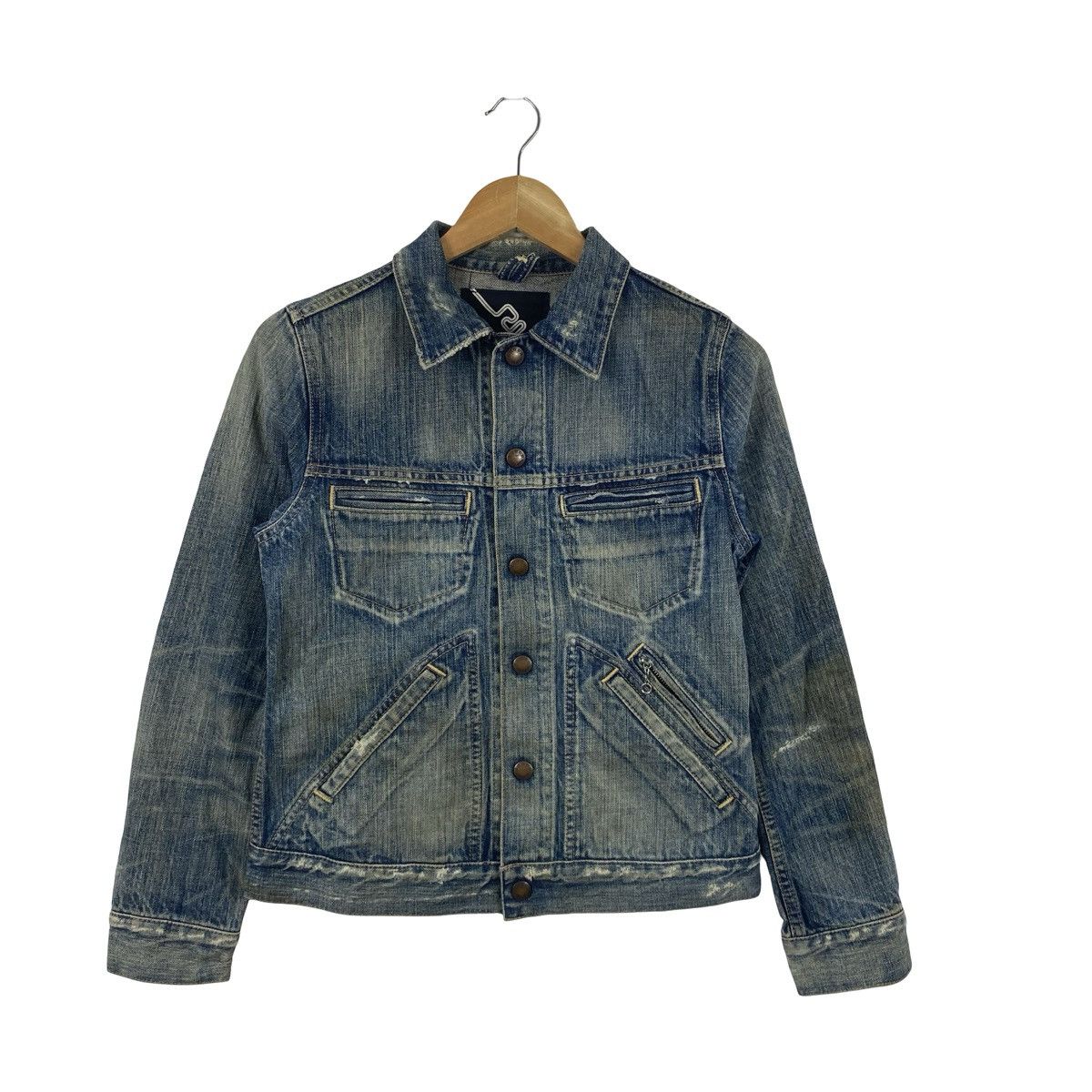 Vintage Vintage JAPANESE DENIM JACKET Cropped Trucker Style Size US XS / EU 42 / 0 - 4 Thumbnail