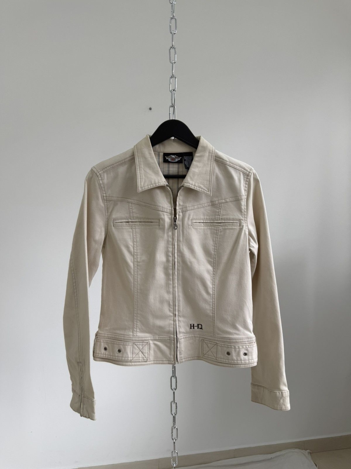 Harley Davidson 00s Harley-Davidson Moto Racing Biker Y2K Malboro Type Jacke Size US M / EU 48-50 / 2 - 4 Thumbnail