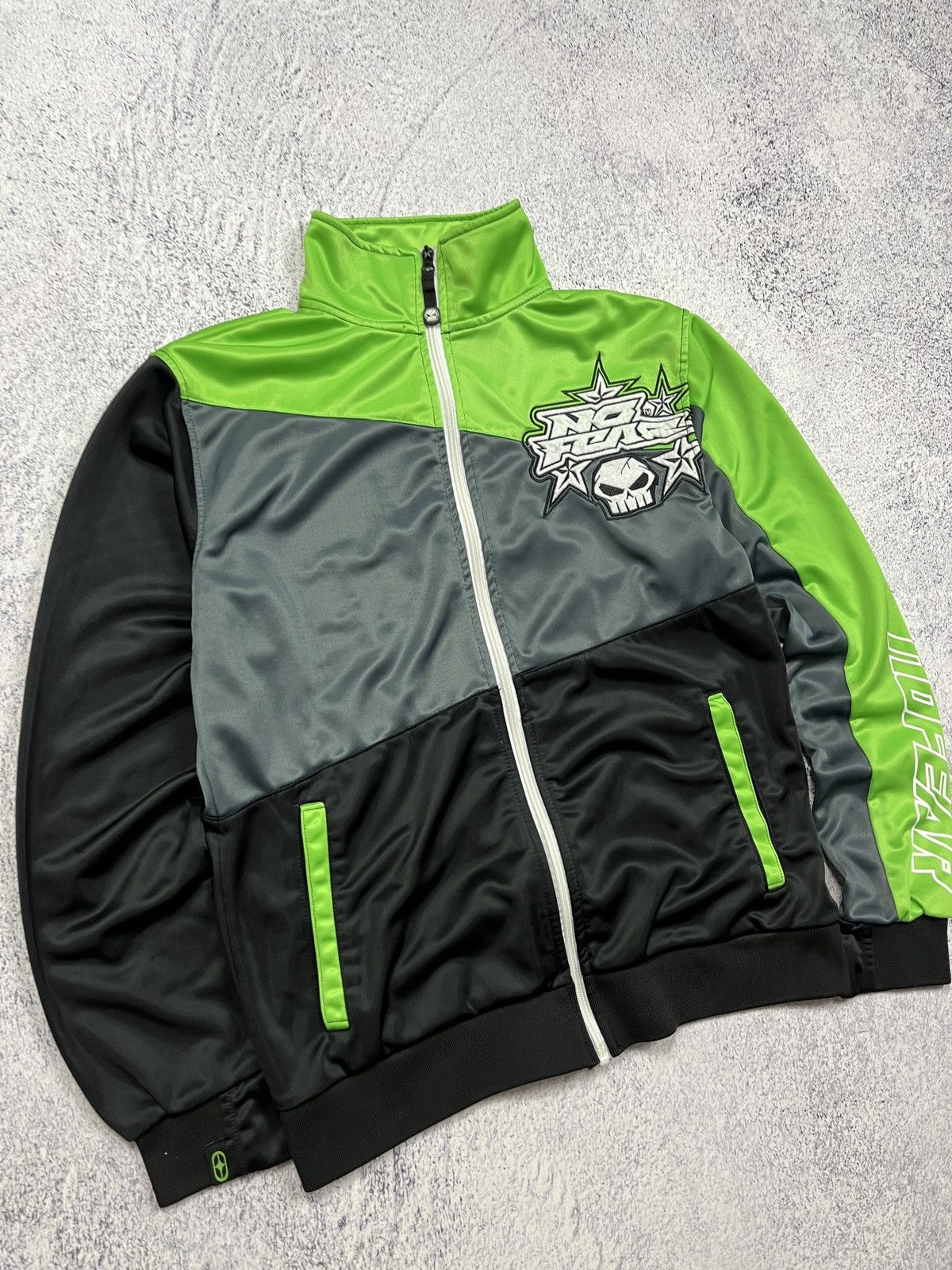Japanese Brand No Fear Track Jacket Big Logo Hype Y2K Streetwear Size US S / EU 44-46 / 1 - 4 Thumbnail