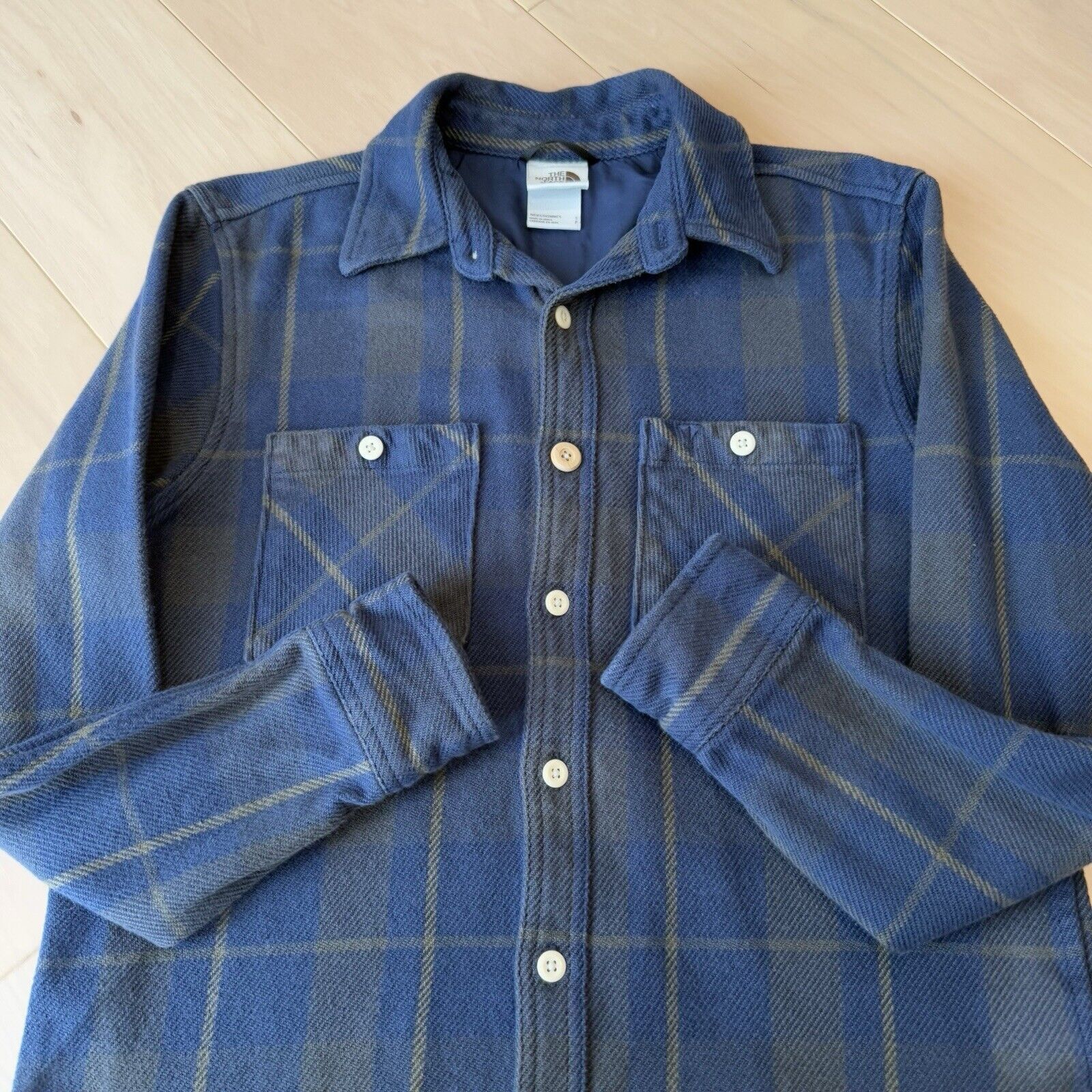 The North Face North Face Valley Twill Flannel Shirt Small Blue Button Up Size US S / EU 44-46 / 1 - 4 Thumbnail
