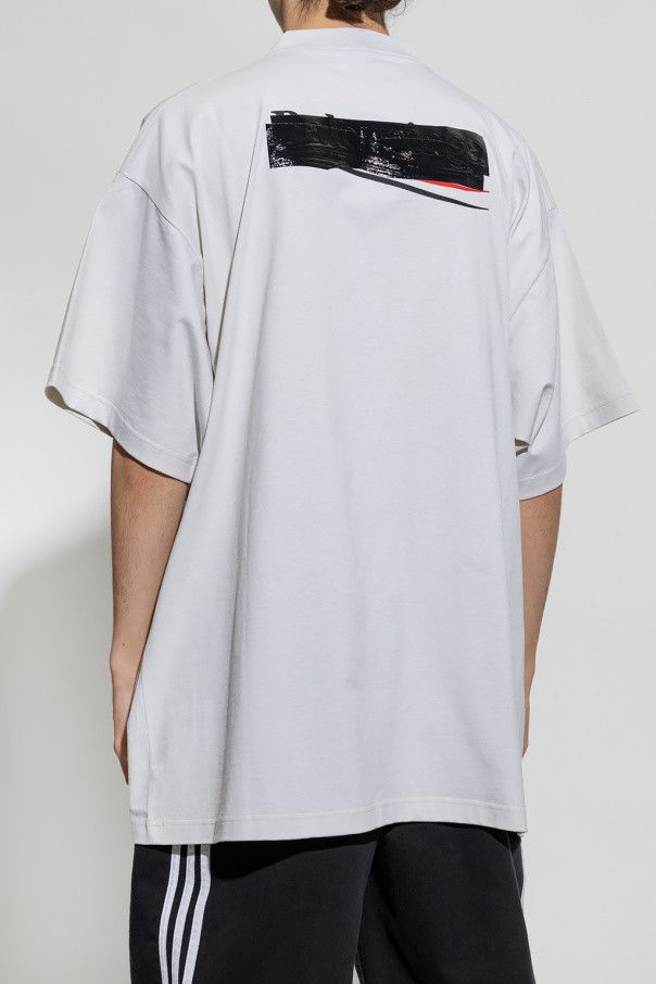 Balenciaga o1mt1gz0924 Gaffer T-Shirt Oversized in White Size US XL / EU 56 / 4 - 4 Thumbnail