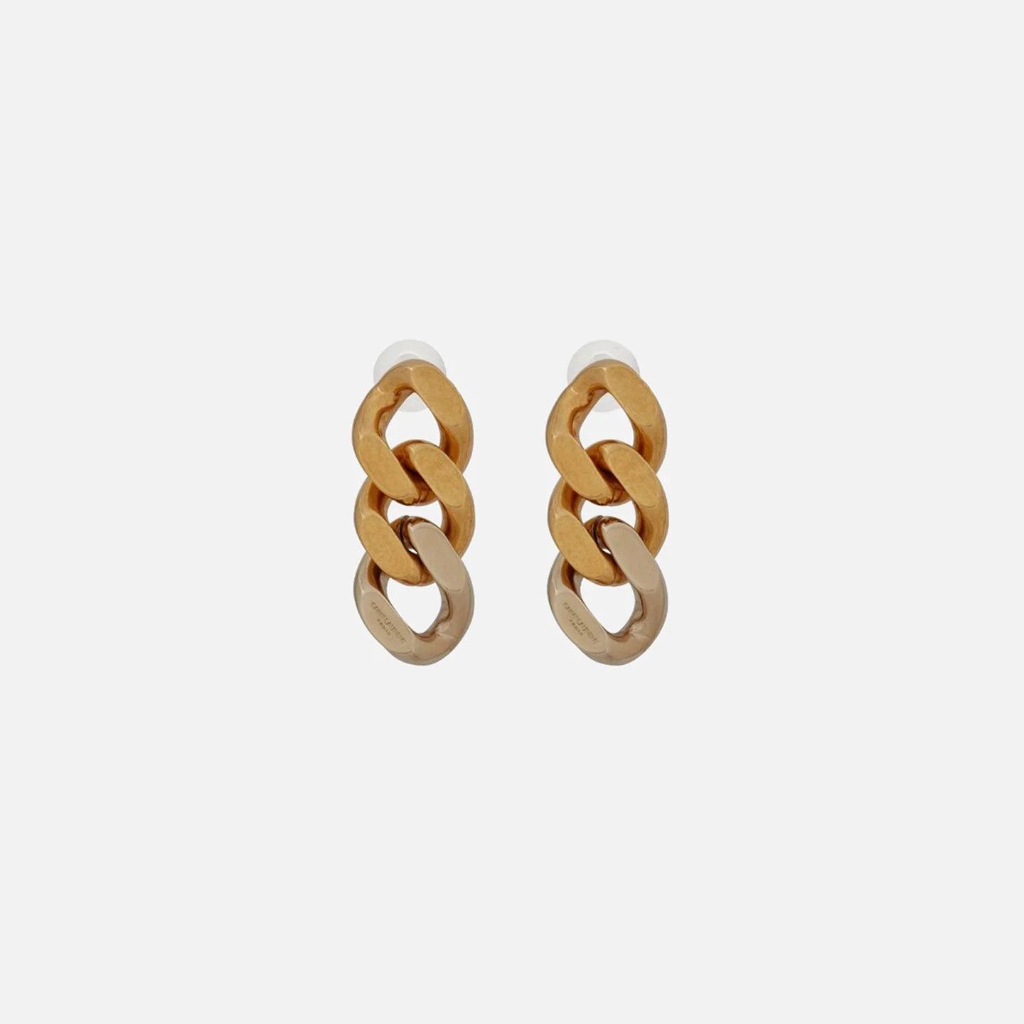 Saint Laurent Paris o1s1wg110325 Size: OS /679737Three Curb Chain Links Earrings Size ONE SIZE - 3 Thumbnail