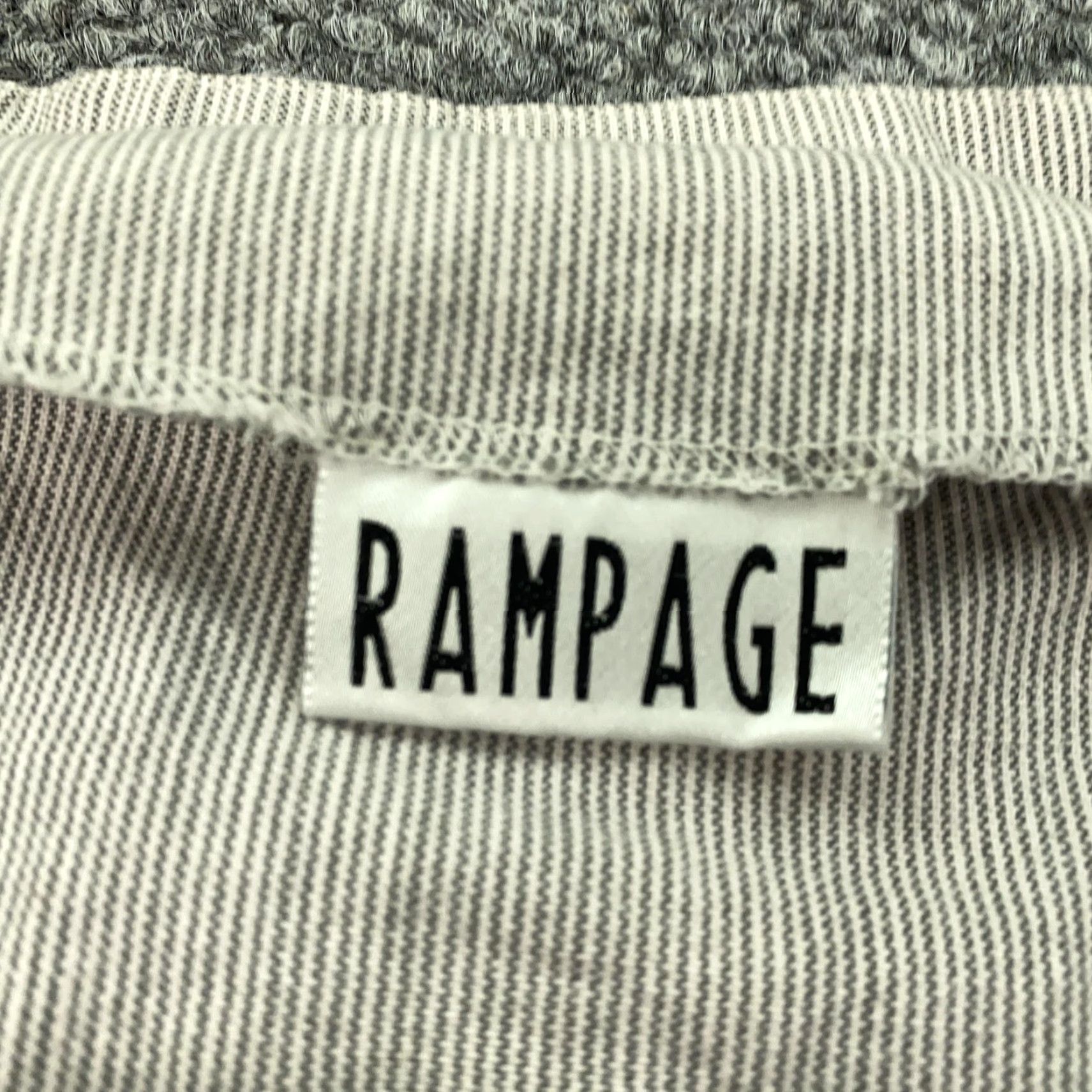 Vintage VINTAGE Rampage Skirt Womens 11 Beige Gray Pinstripe Button Front A-Line 90s Size 32" / US 10 / IT 46 - 7 Thumbnail