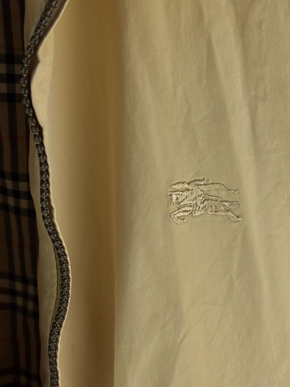 Burberry Vintage 80-90s Burberry Nova Check Bomber Jacket Beige Size US S / EU 44-46 / 1 - 3 Thumbnail