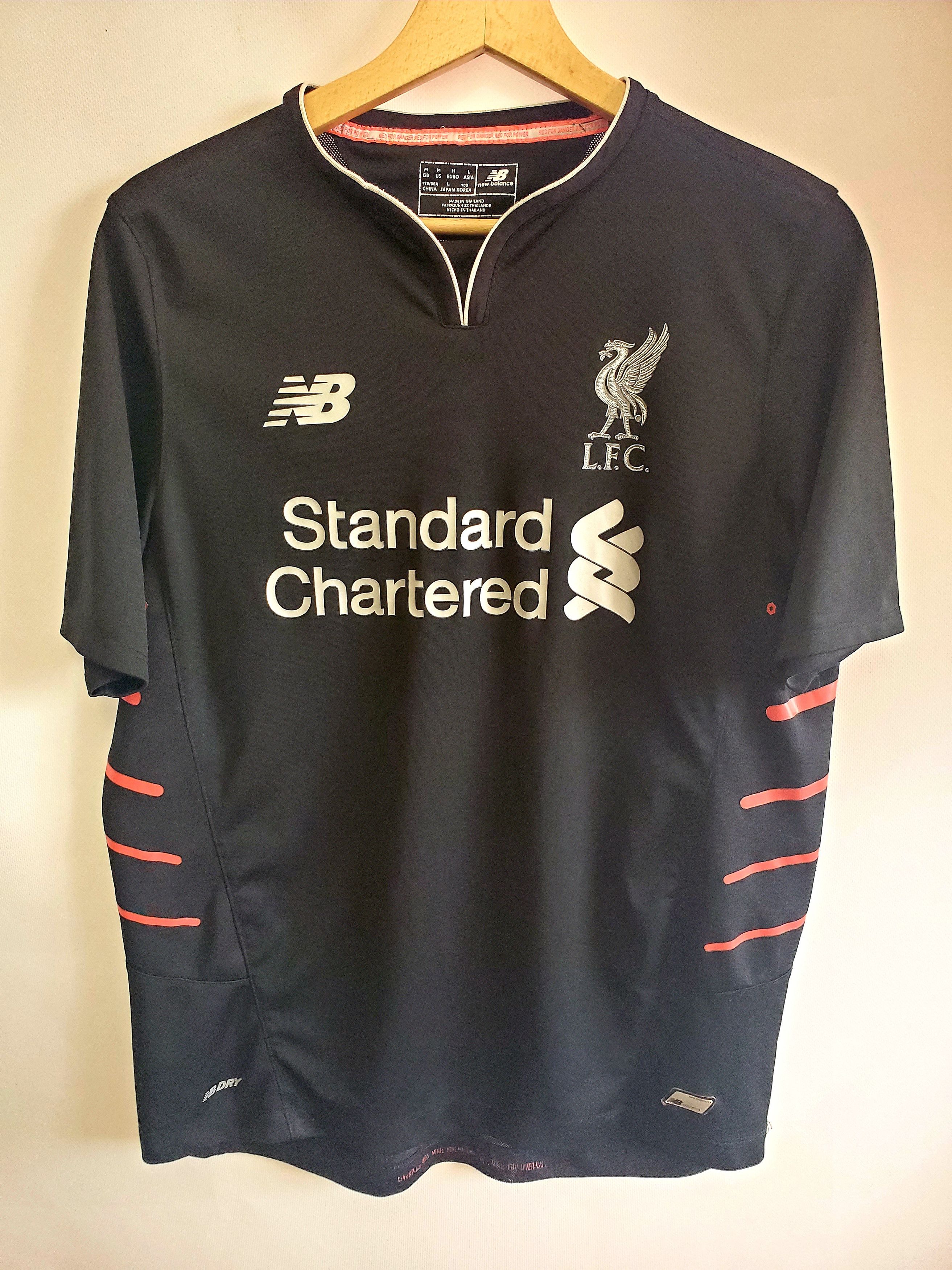 New Balance Soccer Jersey New Balance Liverpool Standard Chartered Jersey Size M Grailed