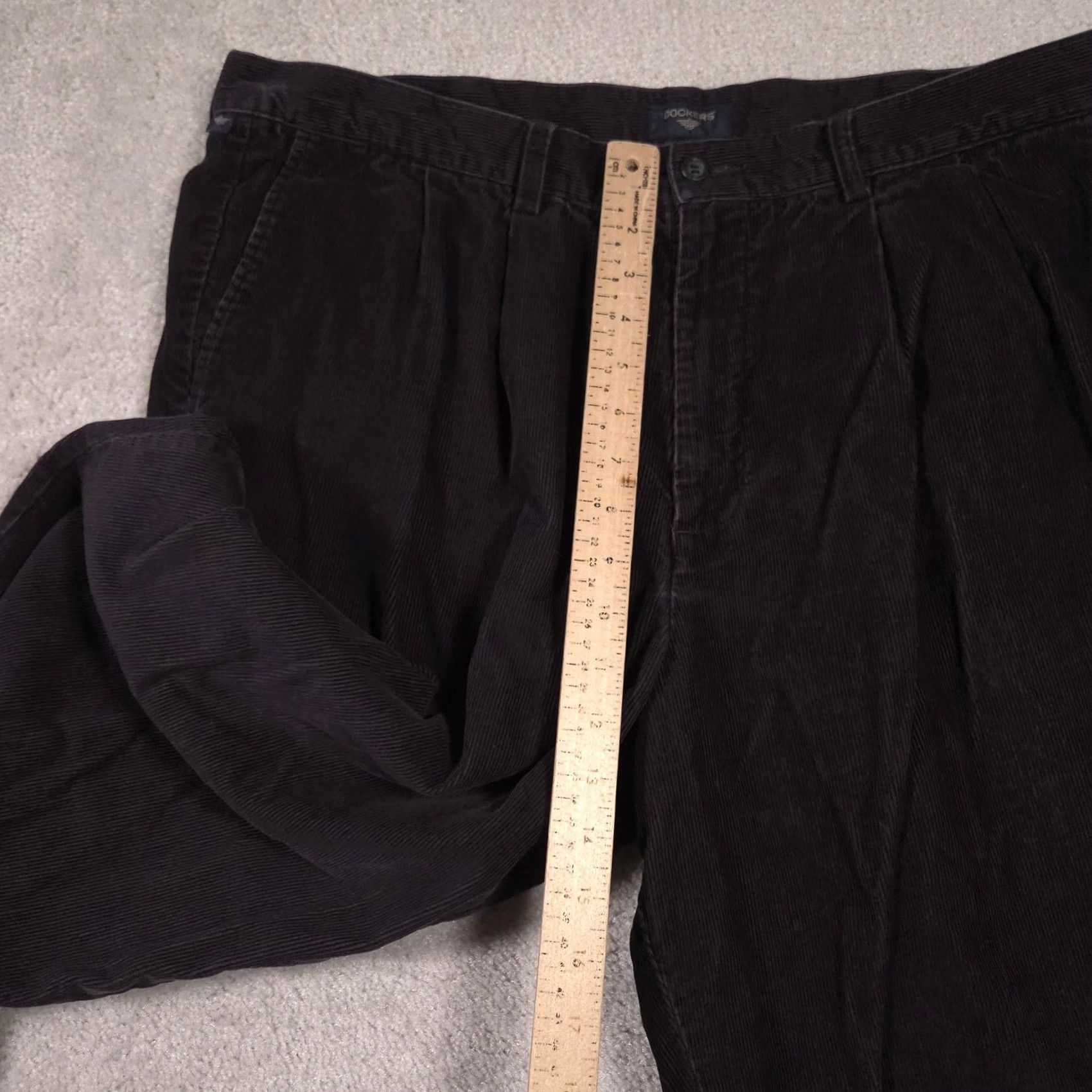 Dockers Dockers Pants Mens 40x30 Blue Corduroy Pleated Relaxed Fit Straight Leg Chino Size US 40 / EU 56 - 7 Thumbnail