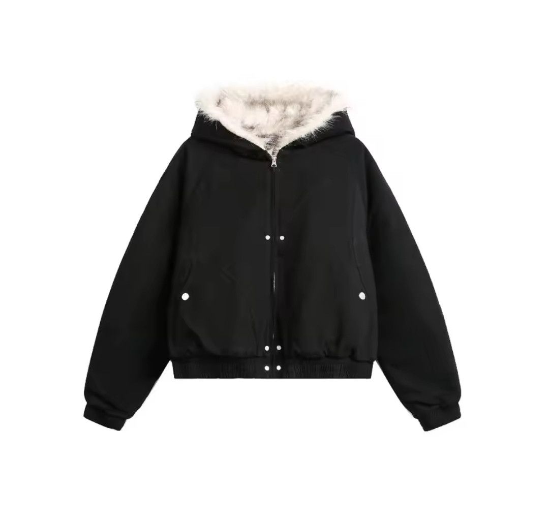 Japanese Brand Fur Collar Coat Jacket Vibtage Hype Y2K Puffer Size US XL / EU 56 / 4 - 1 Thumbnail