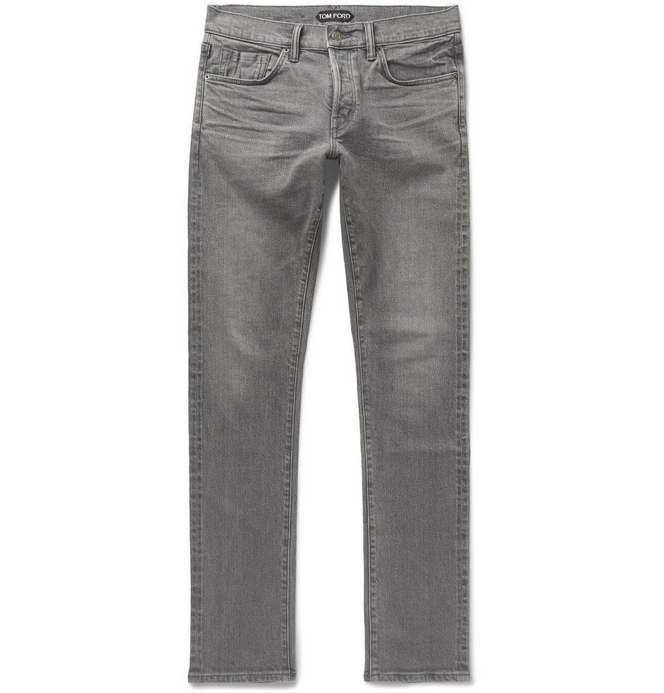 image of Tom Ford O1Loc1C0324 Tfd002 Denim Pant In Grey, Men's (Size 40)