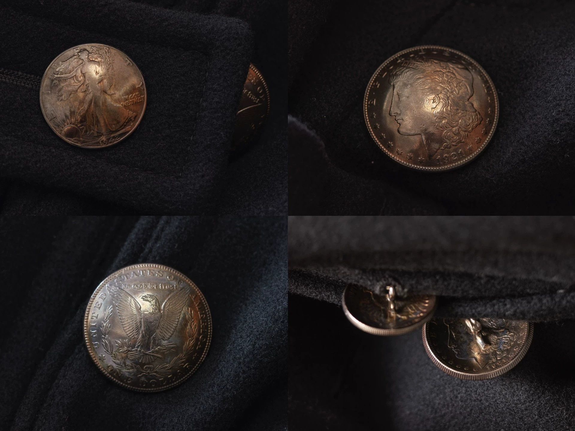 Yohji Yamamoto Yohji Yamamoto 04AW Antique Silver Coin DB Black Size 3 Size US L / EU 52-54 / 3 - 8 Thumbnail