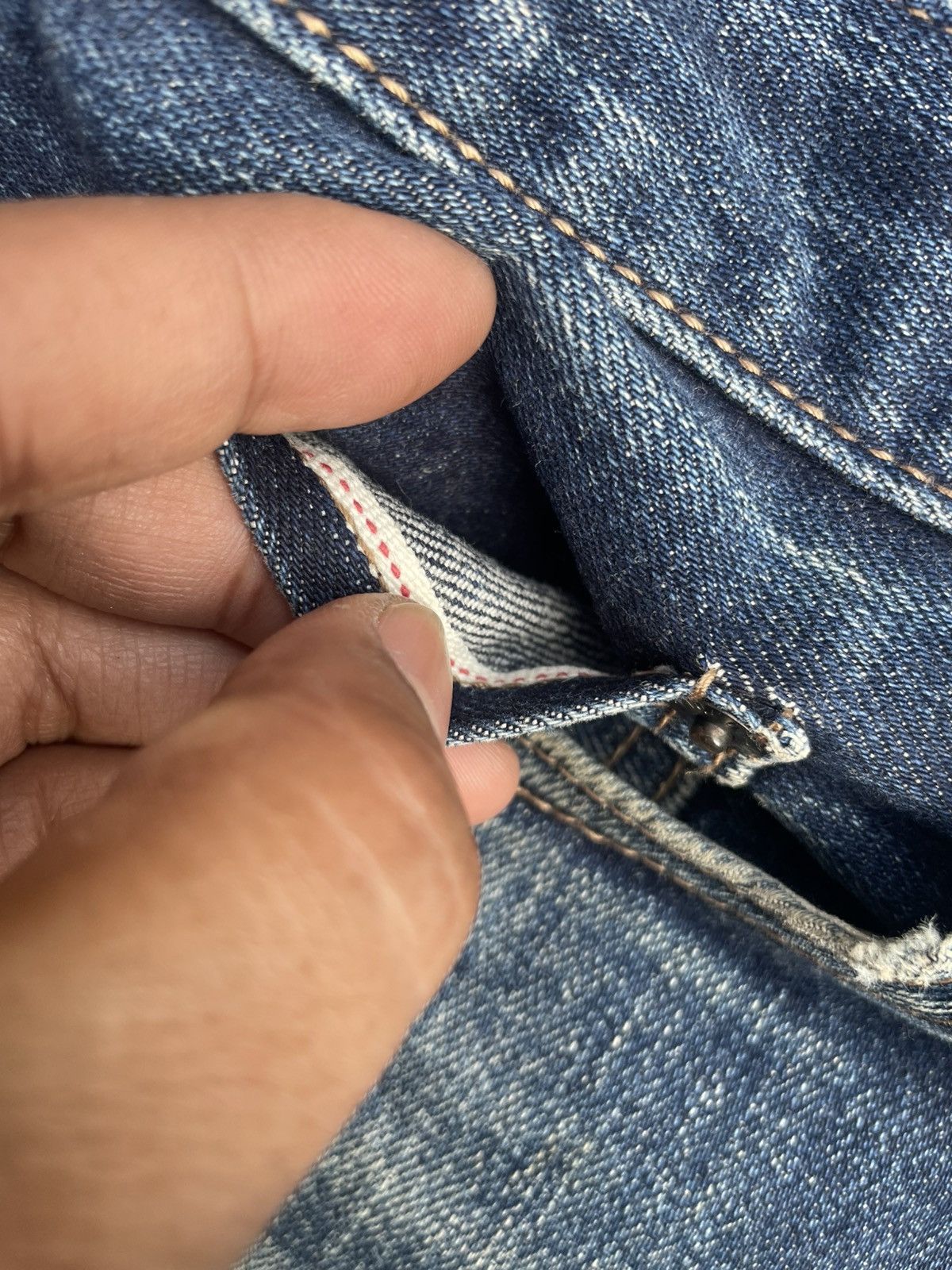 Japanese Brand × Uniqlo Uniqlo Slim Fit Selvedge Jeans Size US 34 / EU 50 - 20 Thumbnail