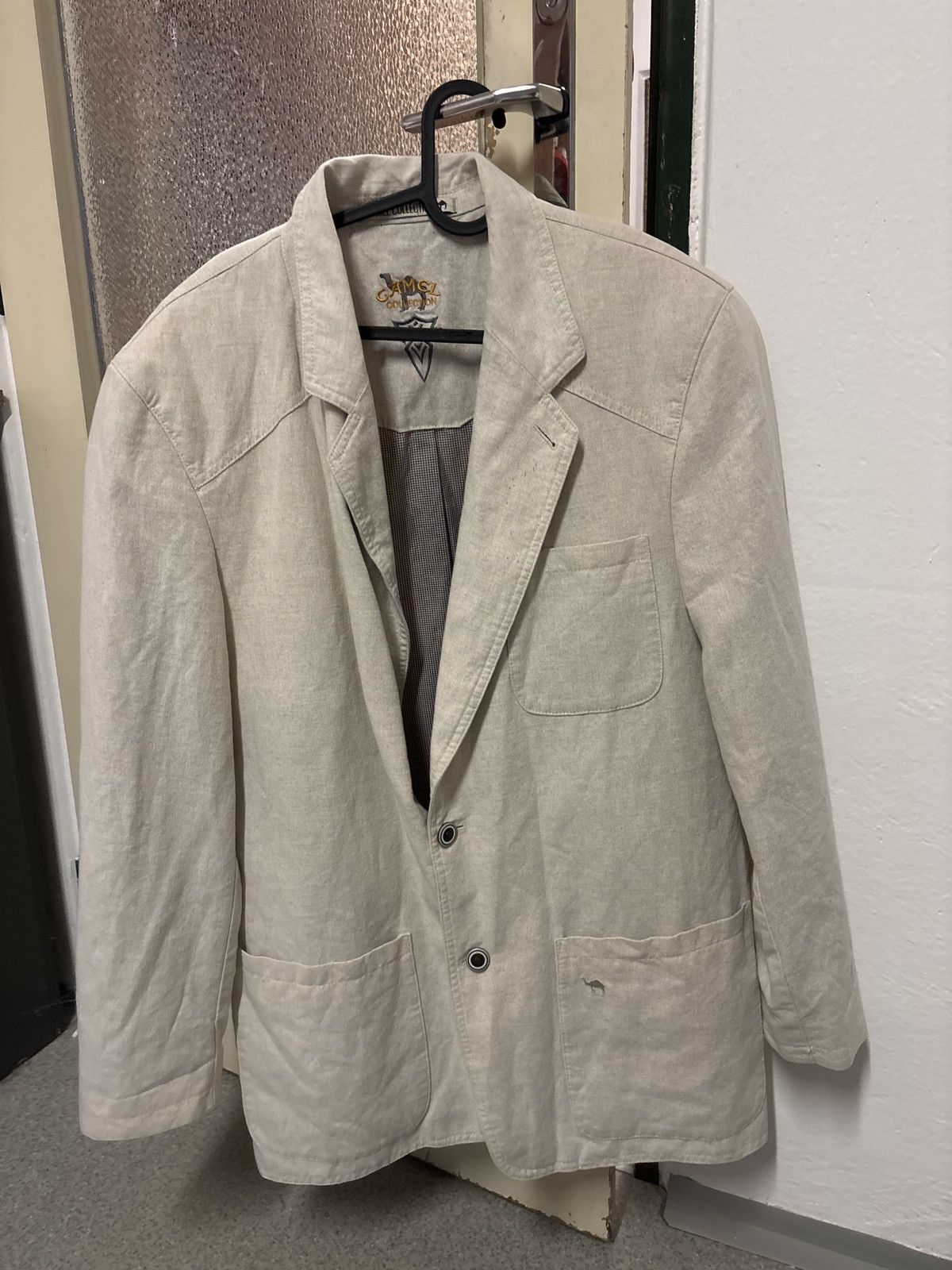 Camel Camel collection linen/cotton blazer Size 50R - 2 Thumbnail