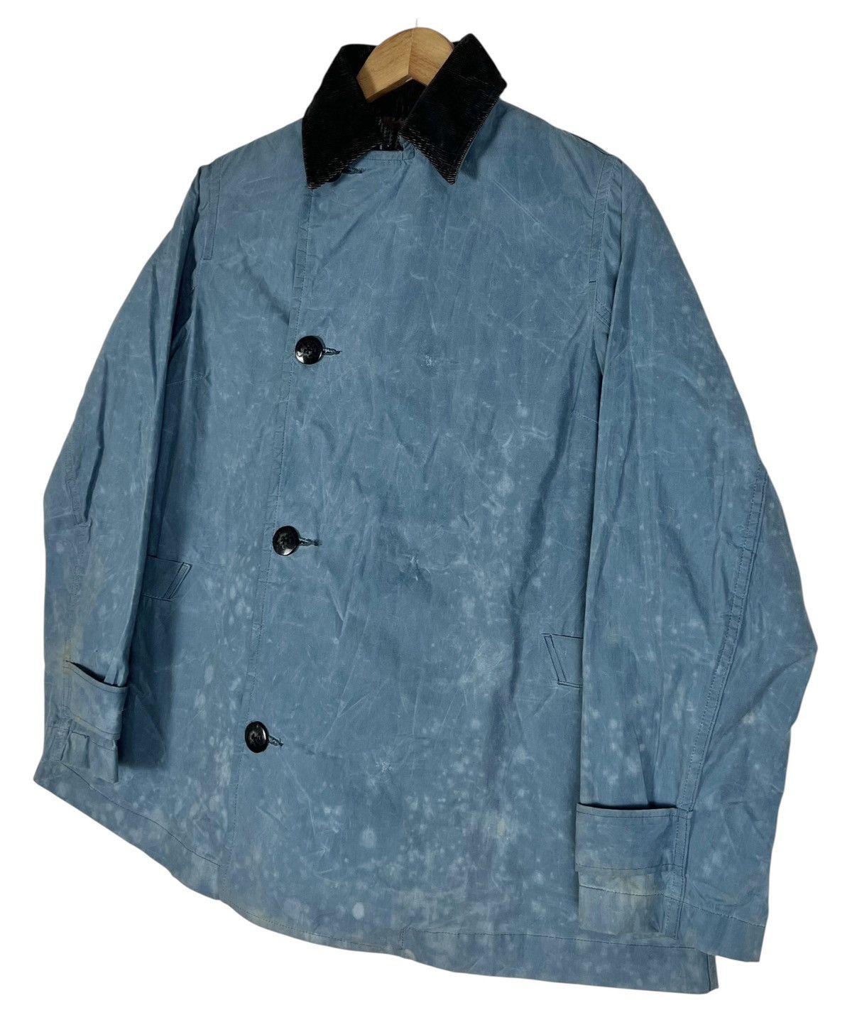 Kapital Kapital Indigo Dyed Work Jacket Waxed Cotton Patina Trench Size US S / EU 44-46 / 1 - 4 Thumbnail