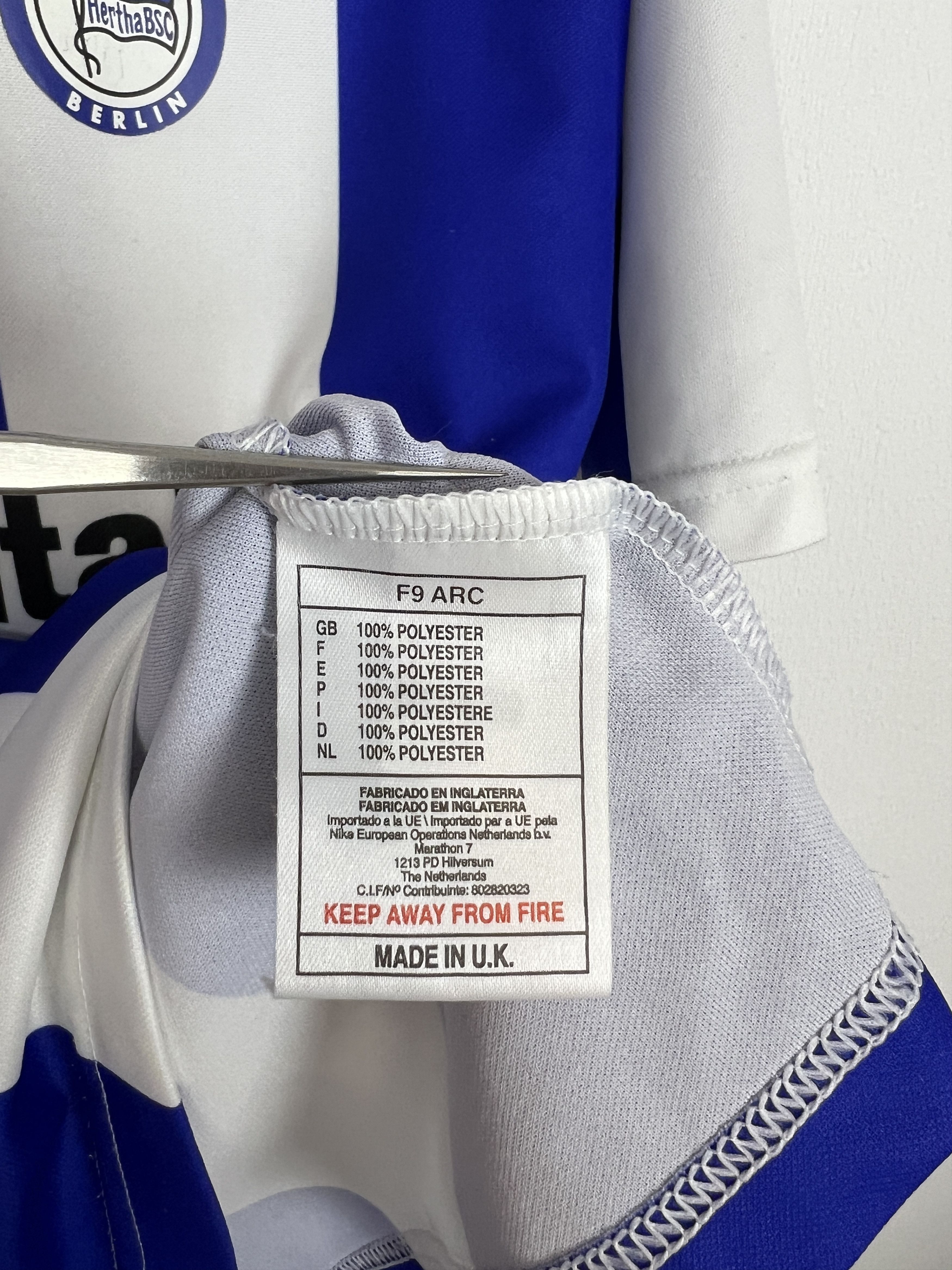 Nike Hertha football shirt Soccer Nike Jersey Tee Hype Size US S / EU 44-46 / 1 - 7 Thumbnail