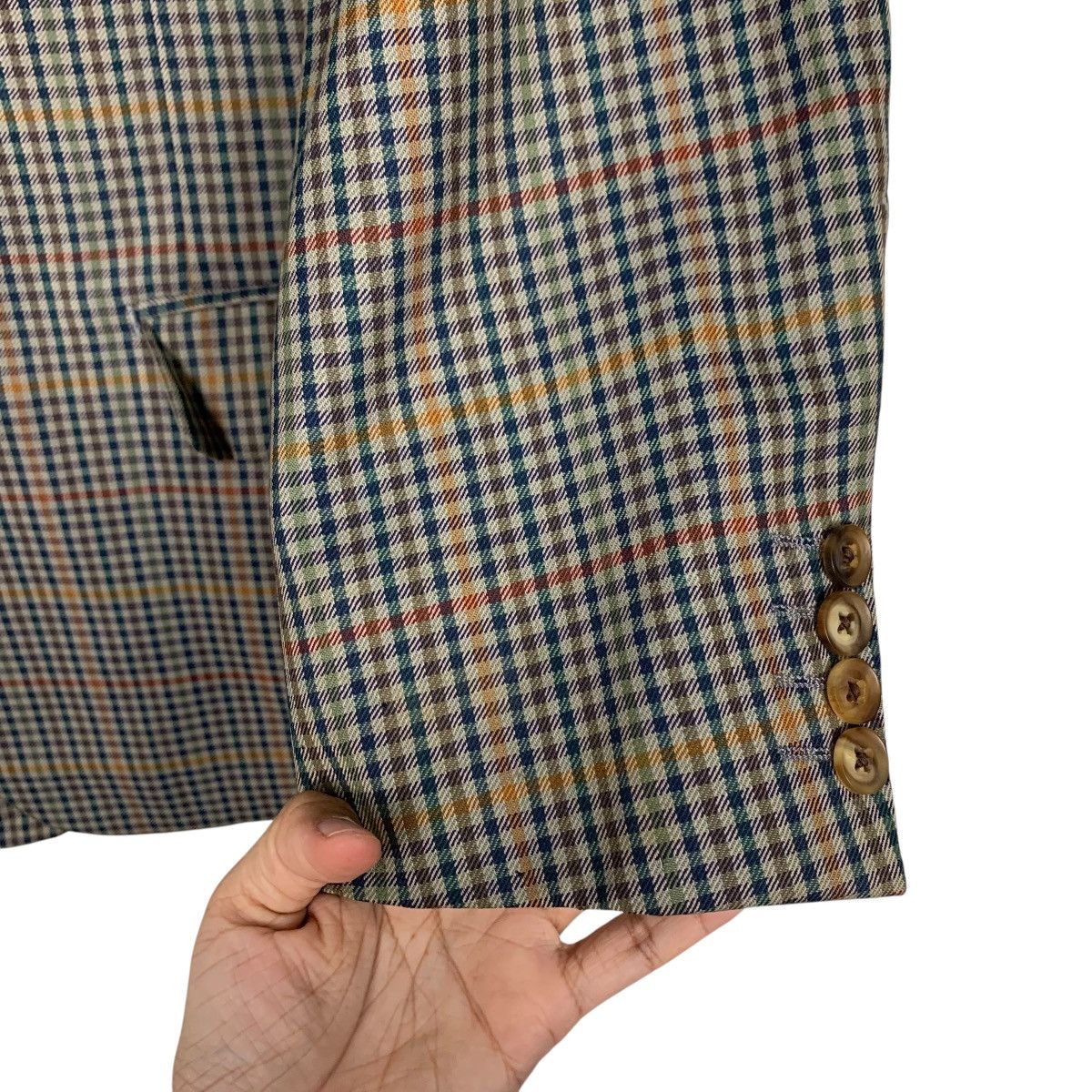 Burberry Vintage 90's BURBERRYS Checked Suit Jacket Blazer #2730-C123 Size US M / EU 48-50 / 2 - 7 Thumbnail