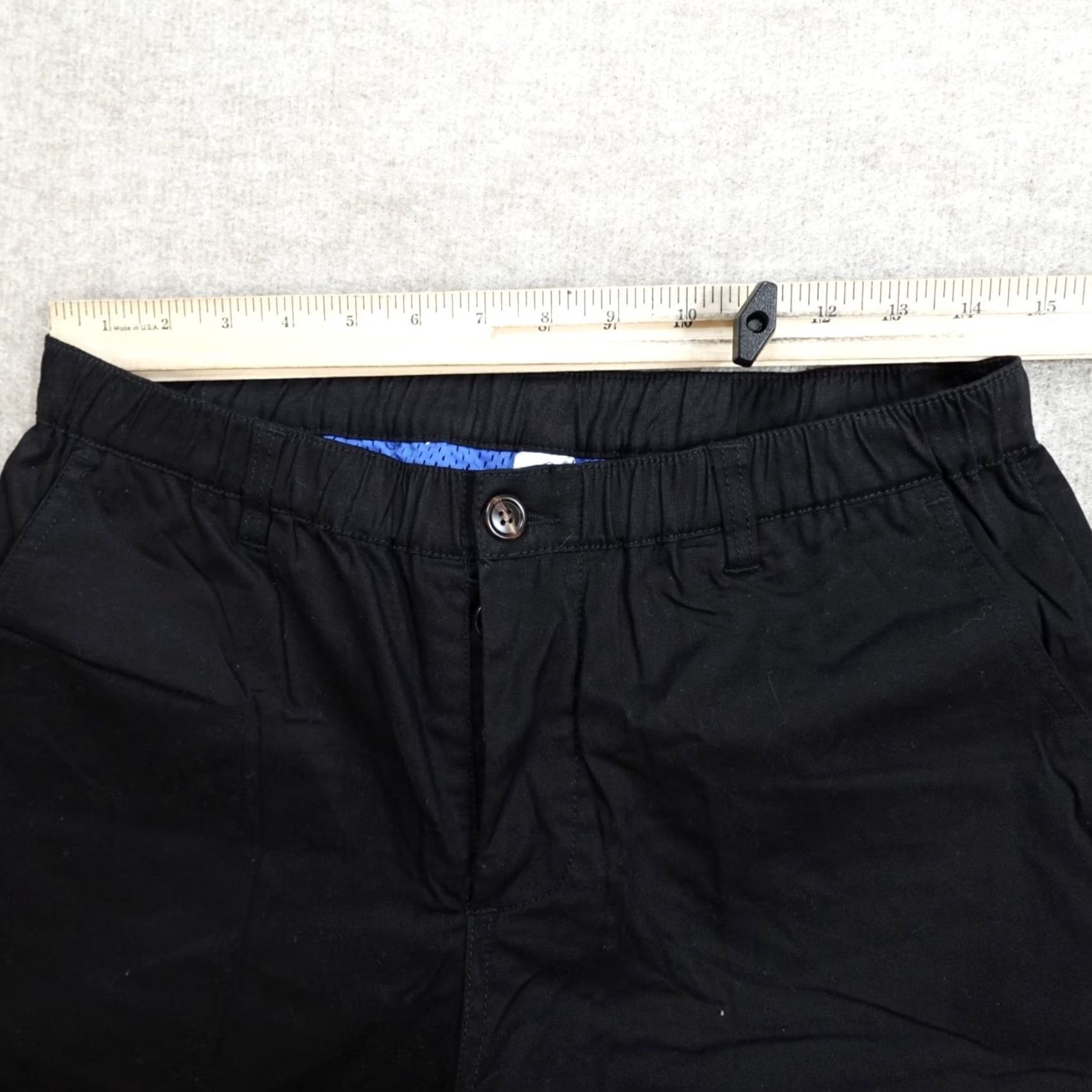 Commando Woof Clothing Mens Pants Medium Black Lined Commando Stretch Waist Cotton Blend Formal Casual Business Chino Straight Inseam 28 in Size US 31 - 6 Thumbnail