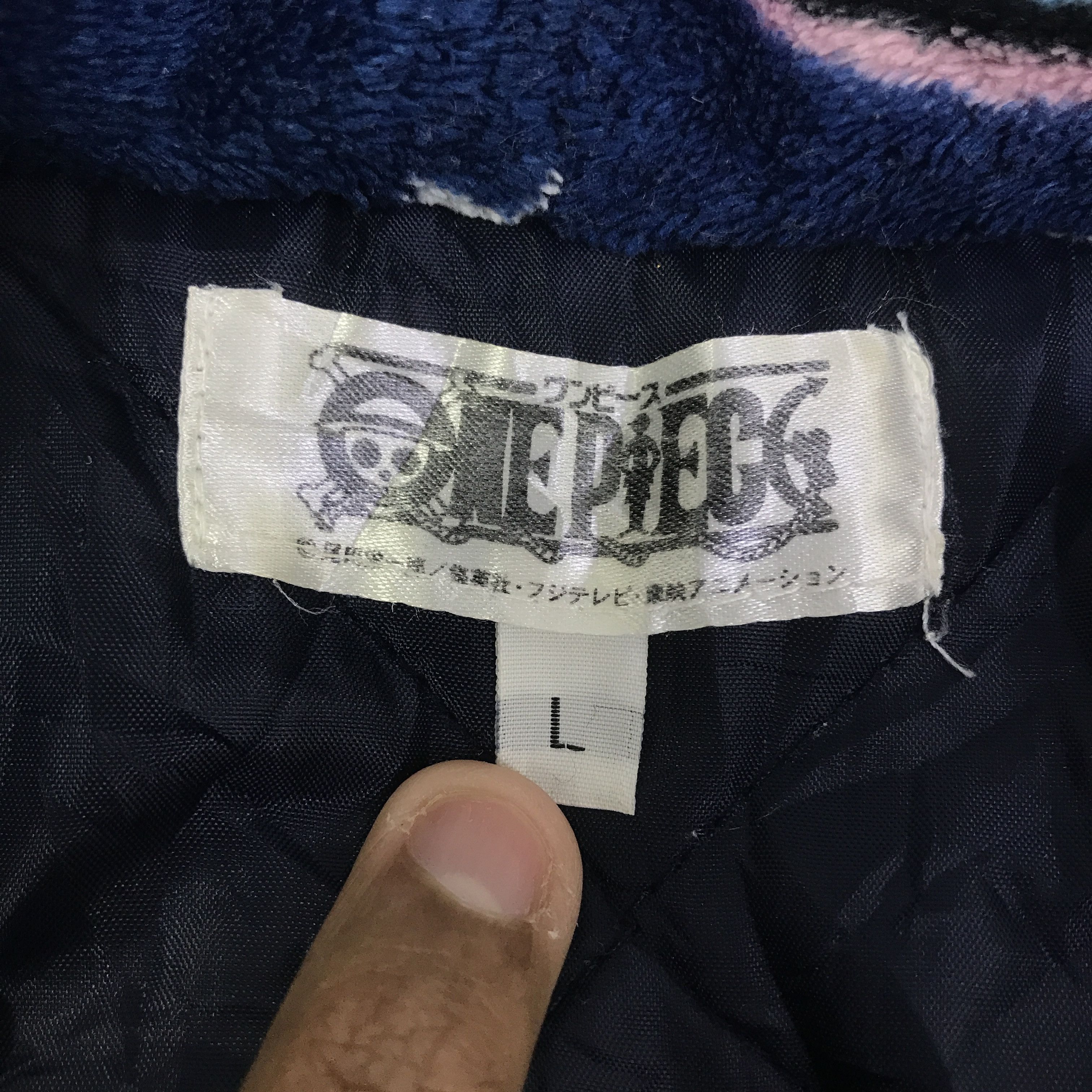 One Piece Vintage one piece Kimono Cartoon japan jacket K94B2 Size US L / EU 52-54 / 3 - 10 Thumbnail