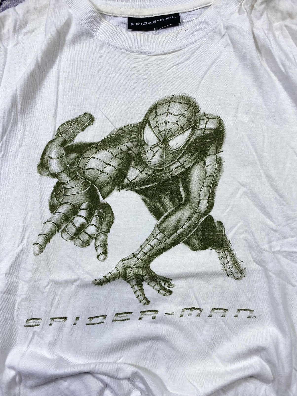 Marvel Comics × Vintage 00’s Vintage Marvel Spider-Man 2001 Cropped T-shirt Size US M / EU 48-50 / 2 - 2 Thumbnail