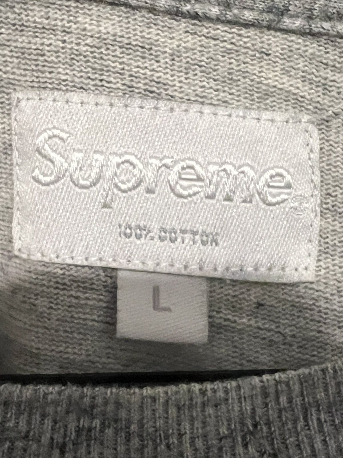 Supreme SUPREME Long Sleeve Grey Jersey Size US L / EU 52-54 / 3 - 4 Thumbnail