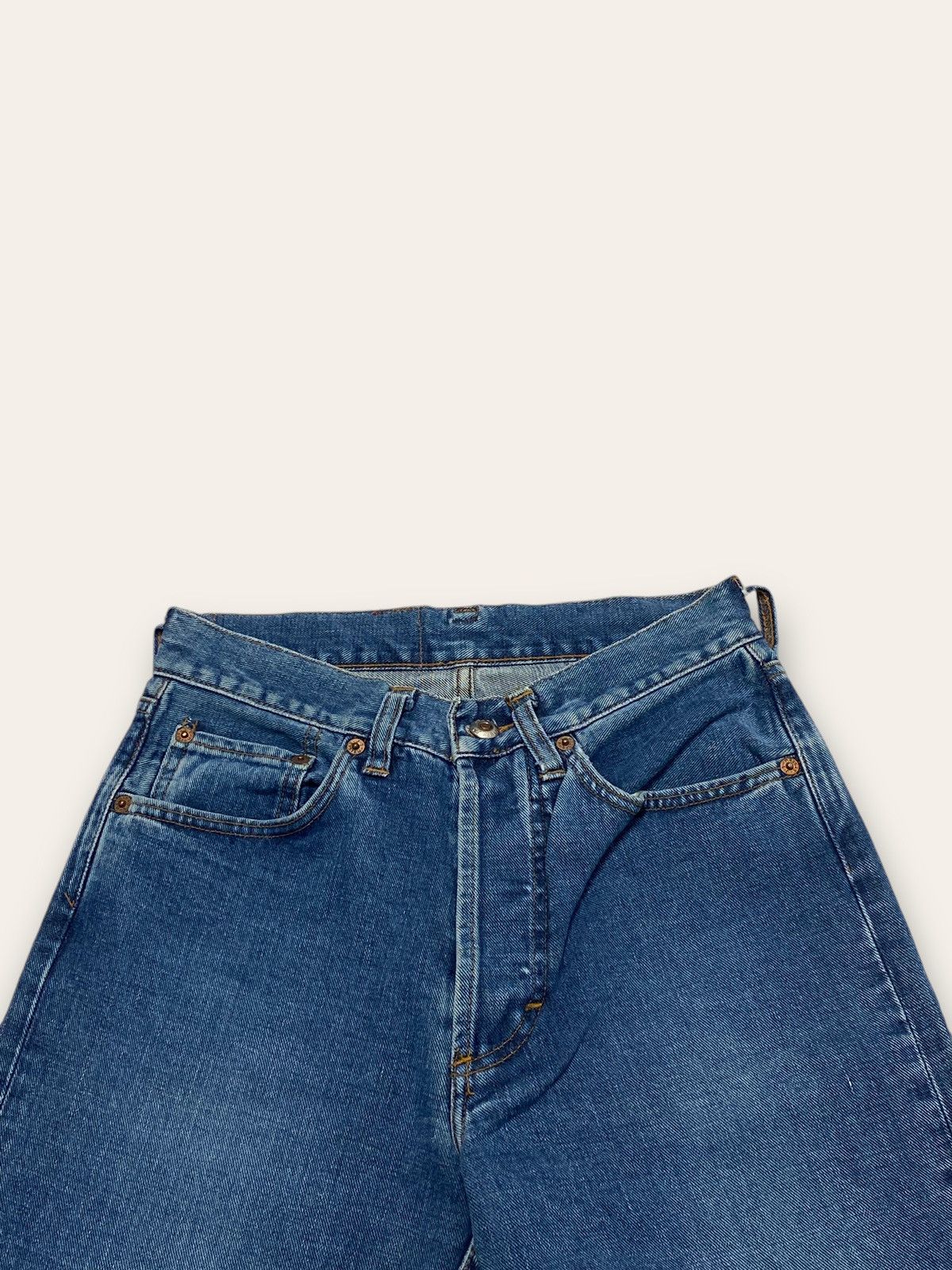 Jean Vintage BLUE SYSTEM Blue Denim Jeans Made In Italy Size 27" / US 4 / IT 40 - 5 Thumbnail