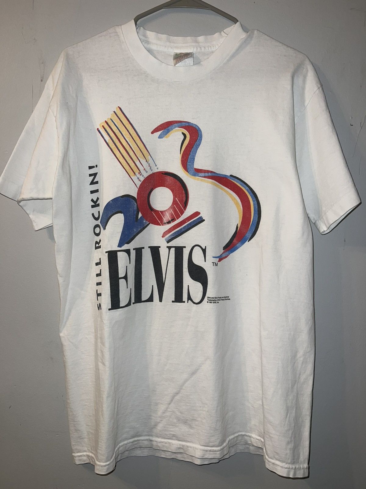 Fruit Of The Loom Vintage 1997 Elvis Presley Tee Size US M / EU 48-50 / 2 - 1 Thumbnail