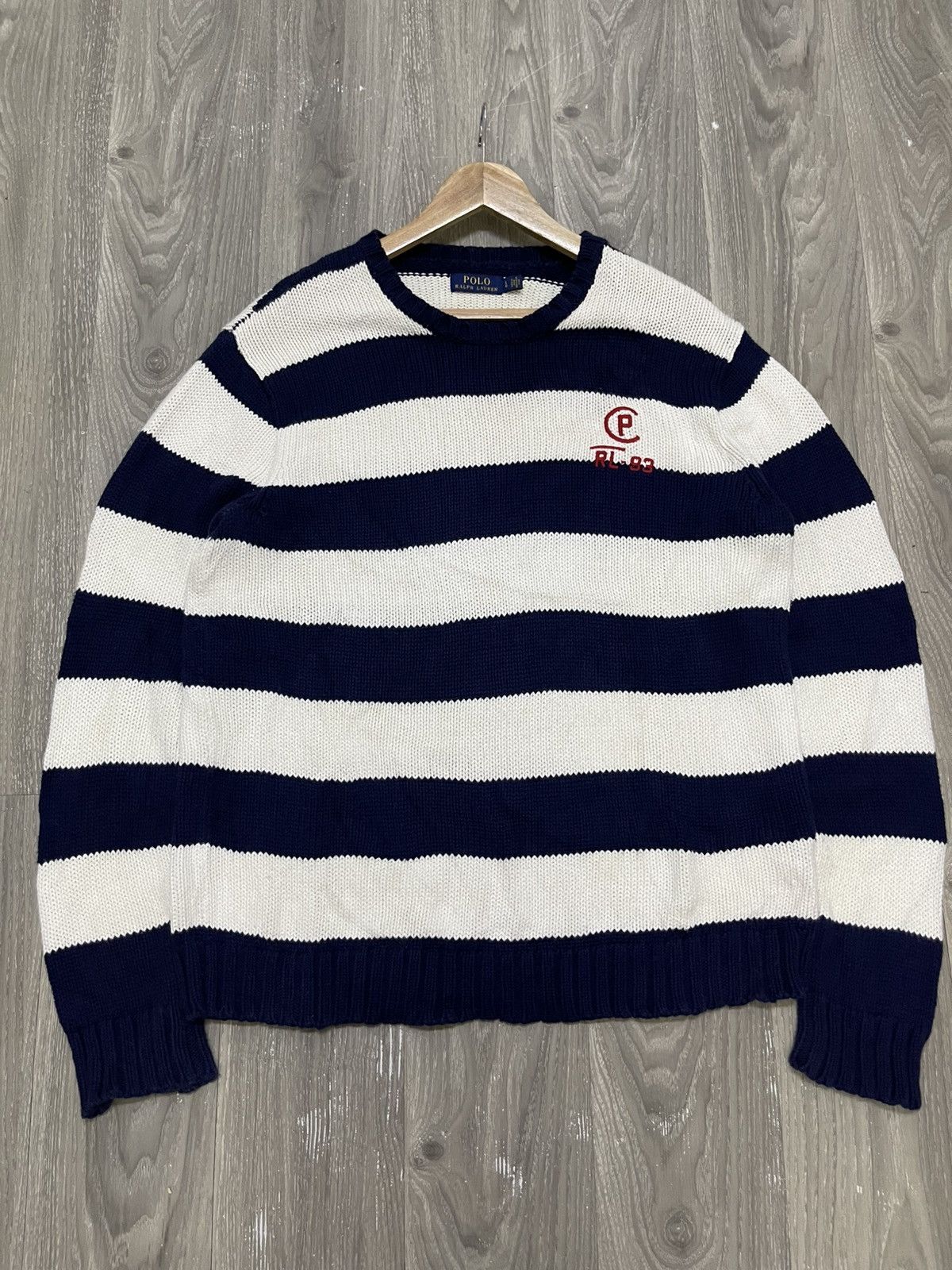 Polo Ralph Lauren Polo Ralph Lauren CP RL-93 Knitted Jumper (L) Size US L / EU 52-54 / 3 - 8 Thumbnail