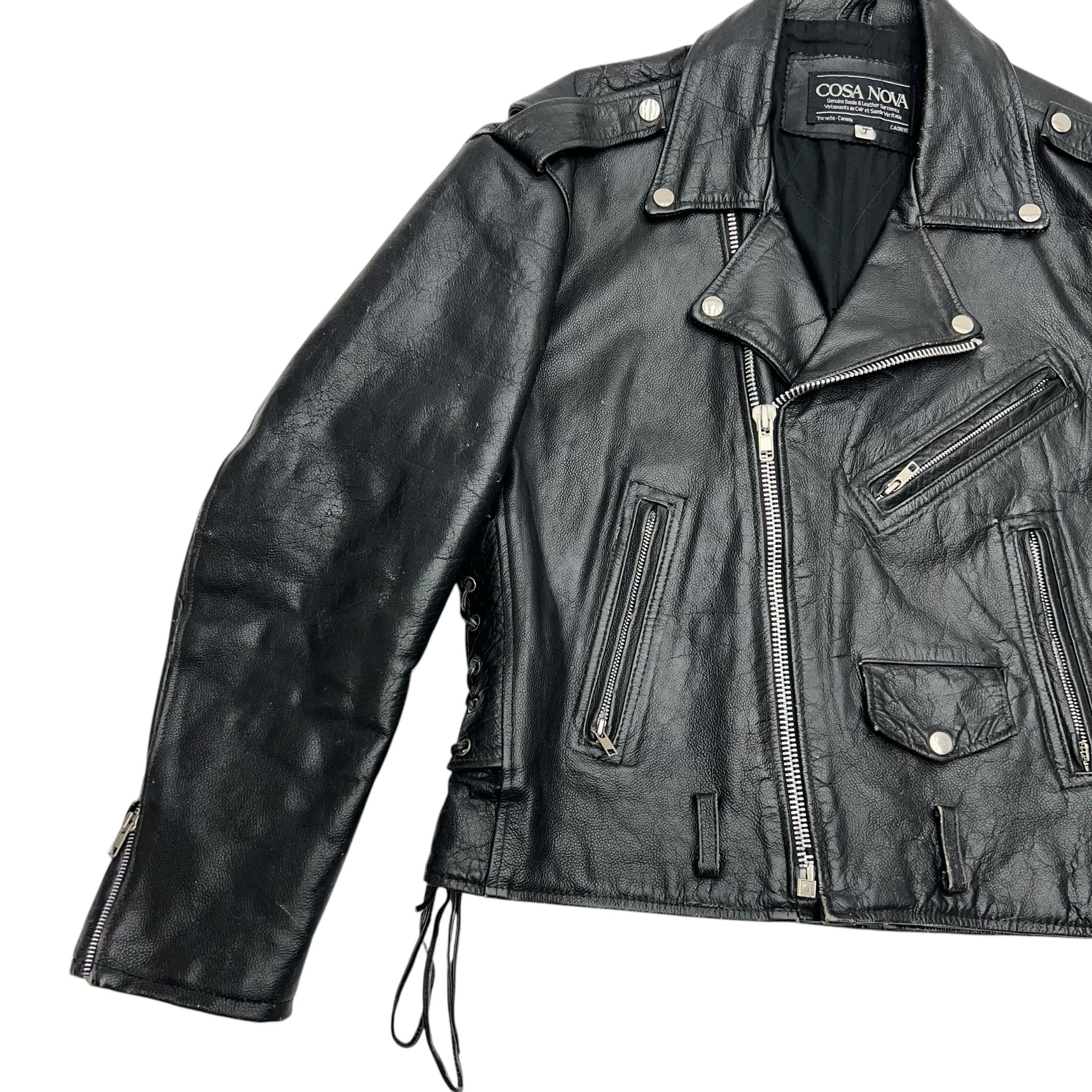 Cosa Nova × Vintage Vintage Cosa Nova Biker Leather Jacket Size US L / EU 52-54 / 3 - 4 Thumbnail