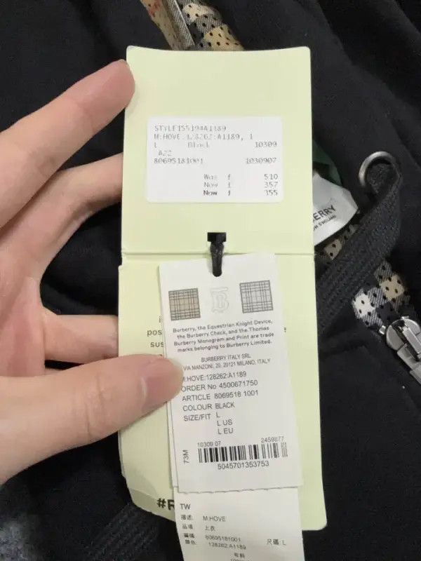 Burberry Burberry Burberry Black Logo Hooded Sweatshirt for Men-250 Size US L / EU 52-54 / 3 - 5 Thumbnail