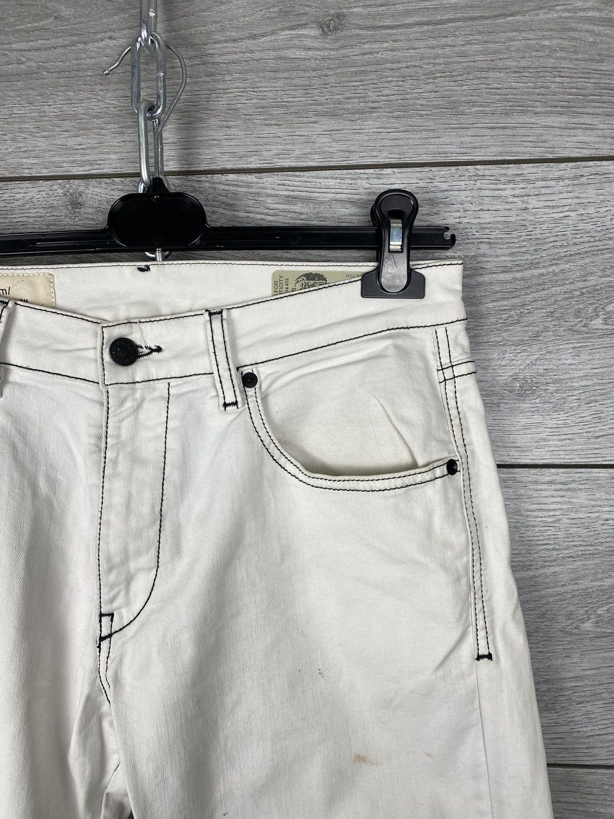 Diesel Diesel Archive Style White Printed Jeans Size US 31 - 3 Thumbnail